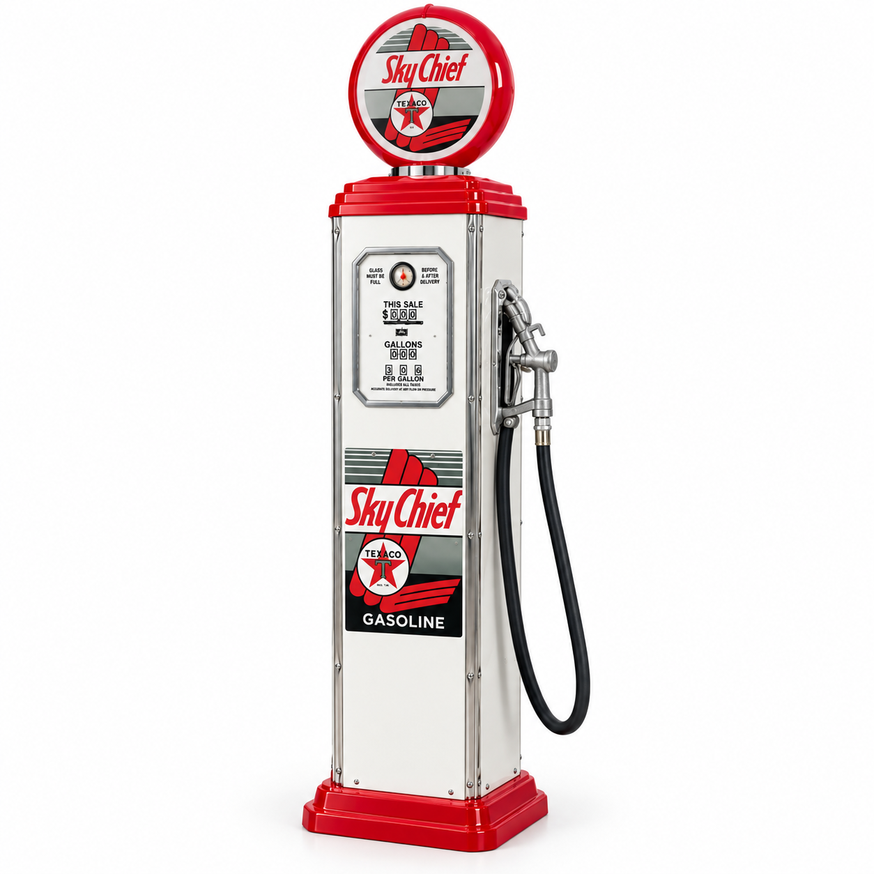SkyChief Retro Gas Pump - Red
