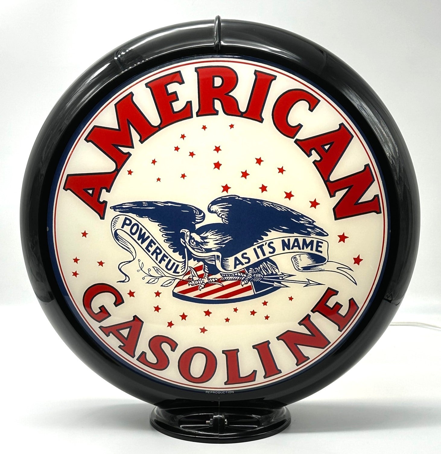 AMERICAN EAGLE GASOLINE Gas Pump Globe
