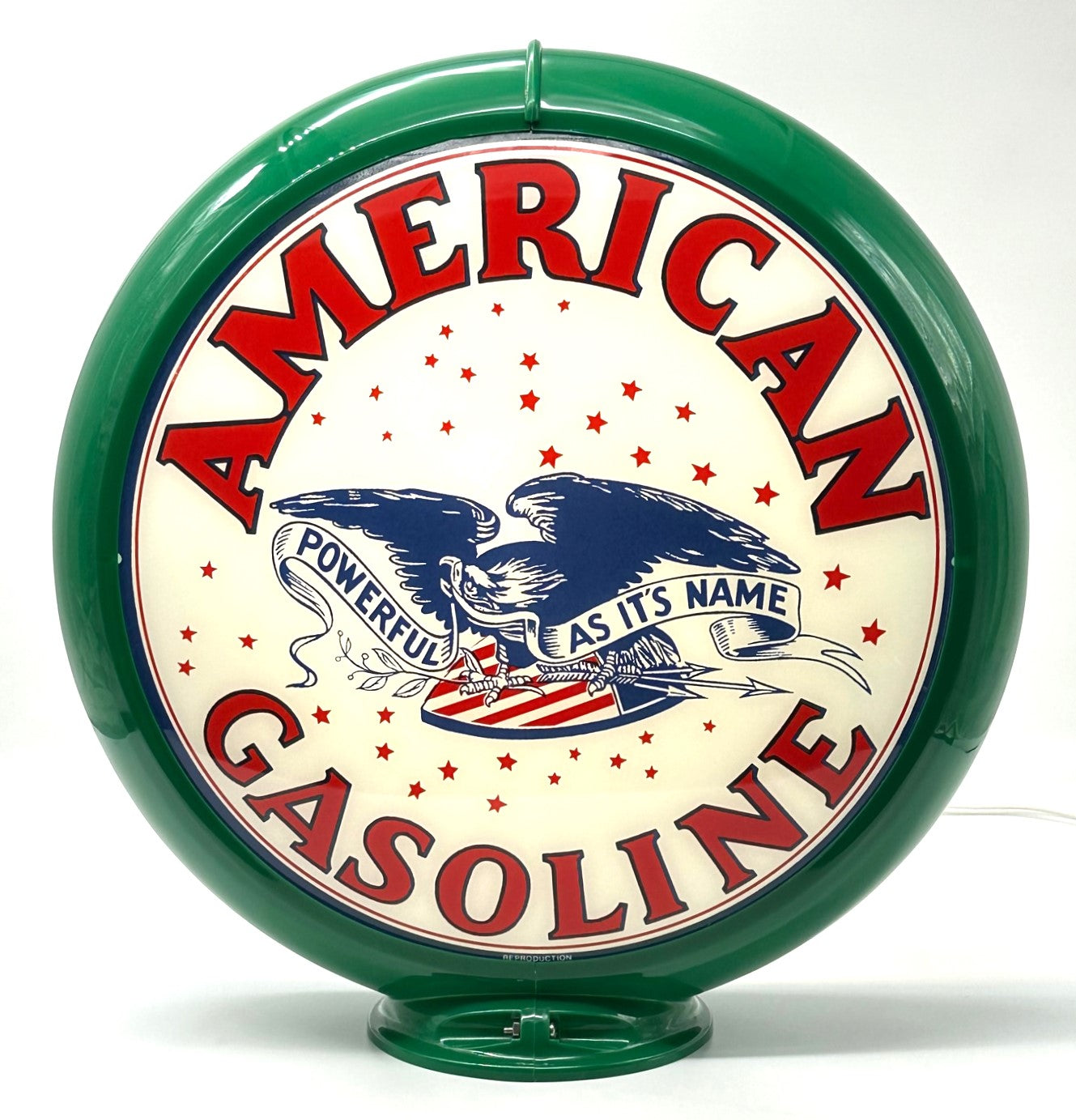 AMERICAN EAGLE GASOLINE Gas Pump Globe