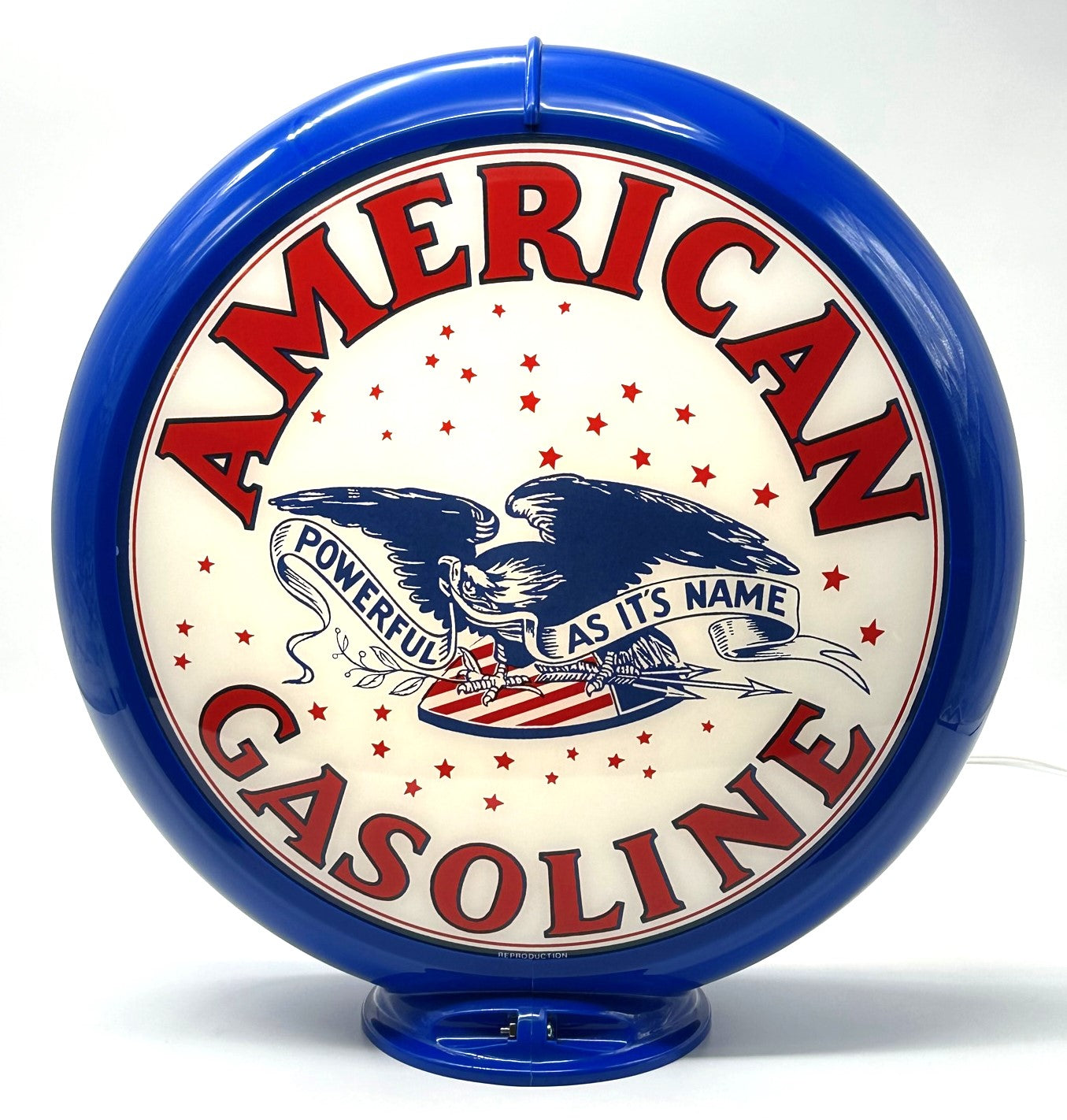 AMERICAN EAGLE GASOLINE Gas Pump Globe