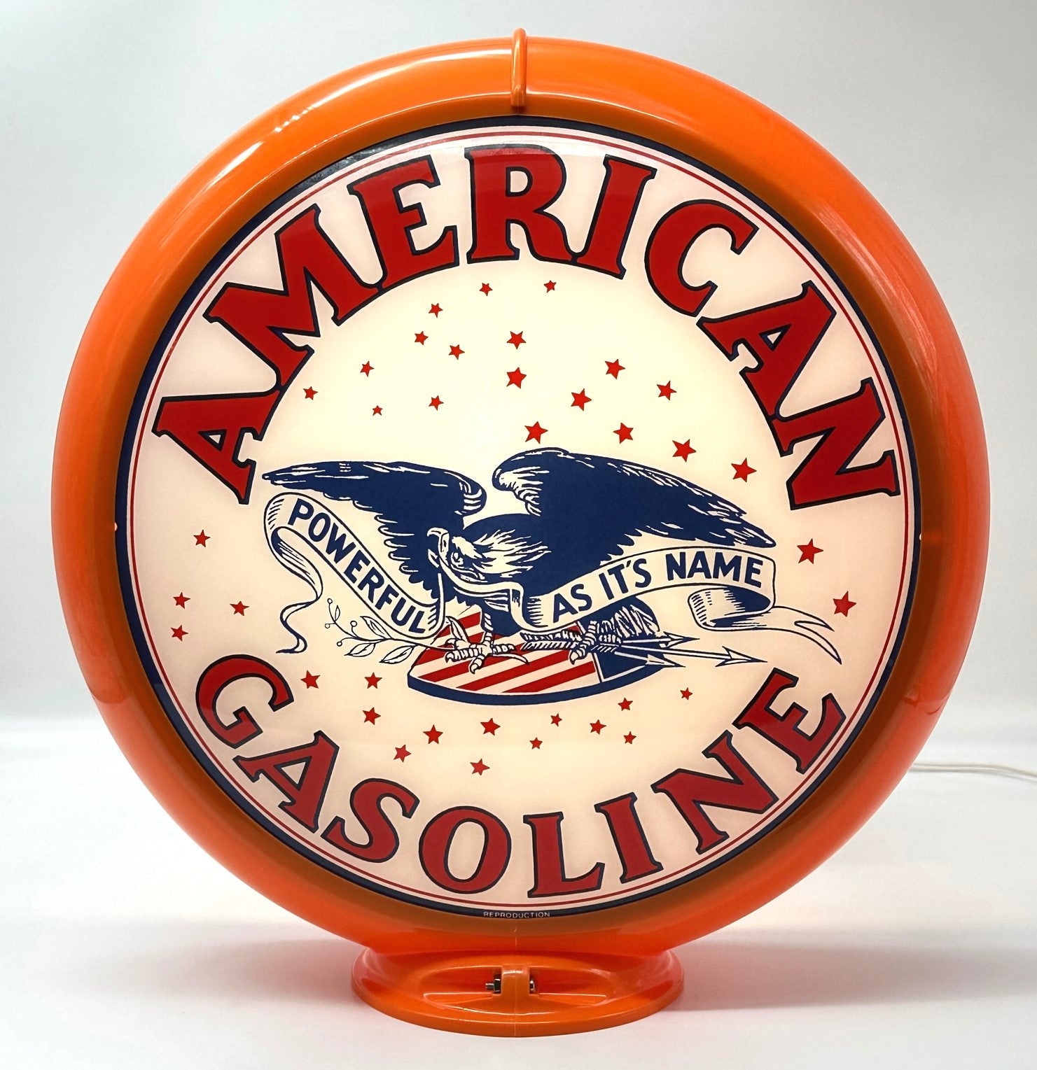 AMERICAN EAGLE GASOLINE Gas Pump Globe
