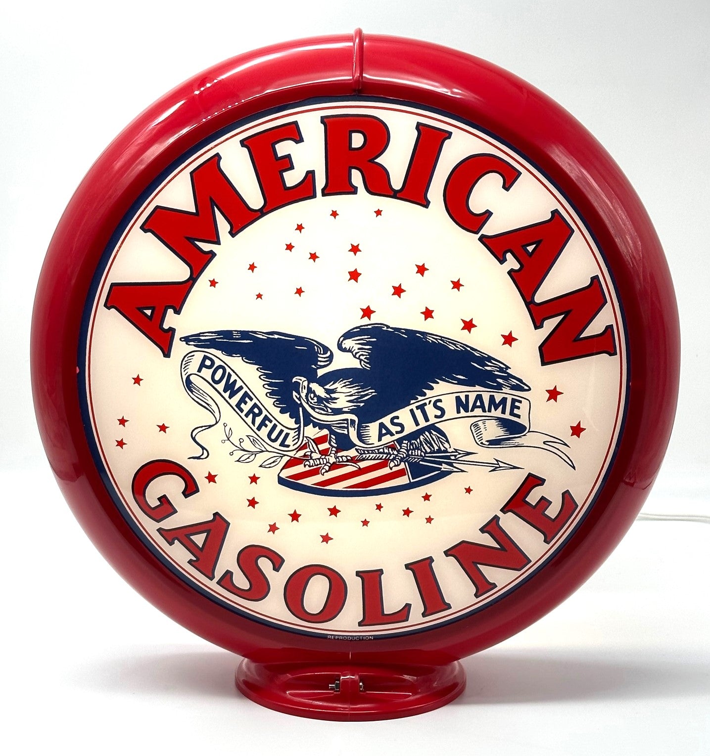 AMERICAN EAGLE GASOLINE Gas Pump Globe