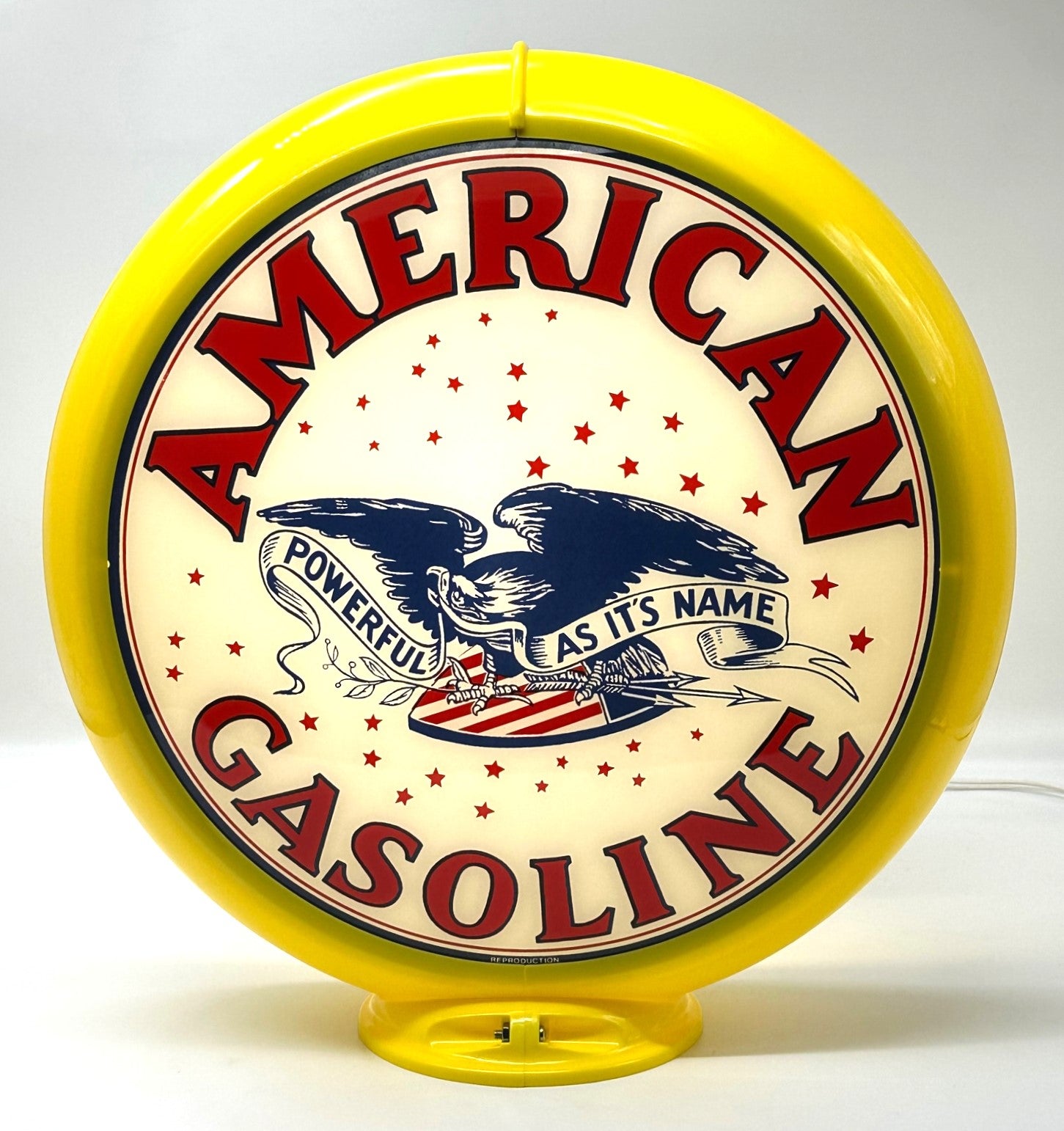 AMERICAN EAGLE GASOLINE Gas Pump Globe