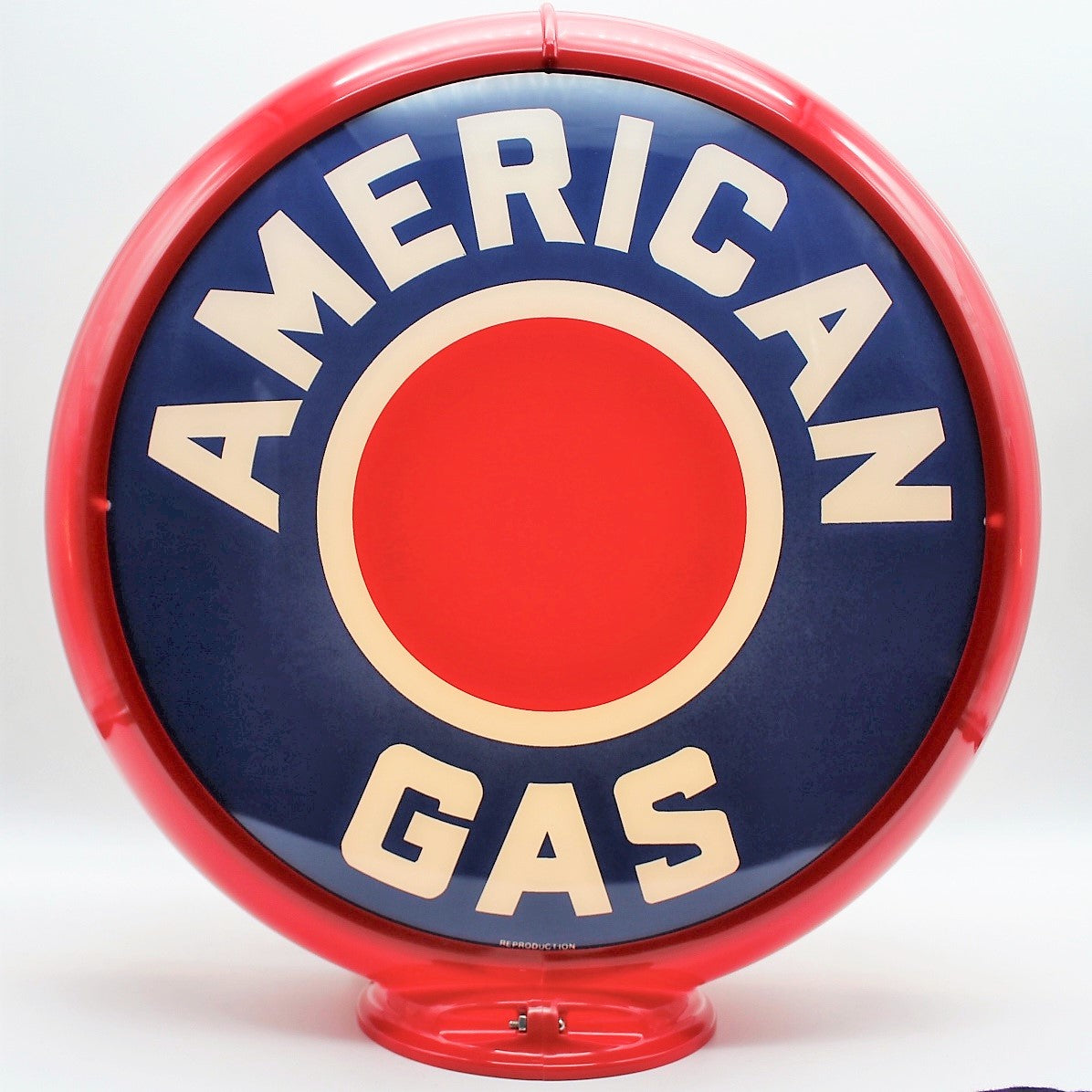 AMERICAN GAS RED DOT Gas Pump Globe