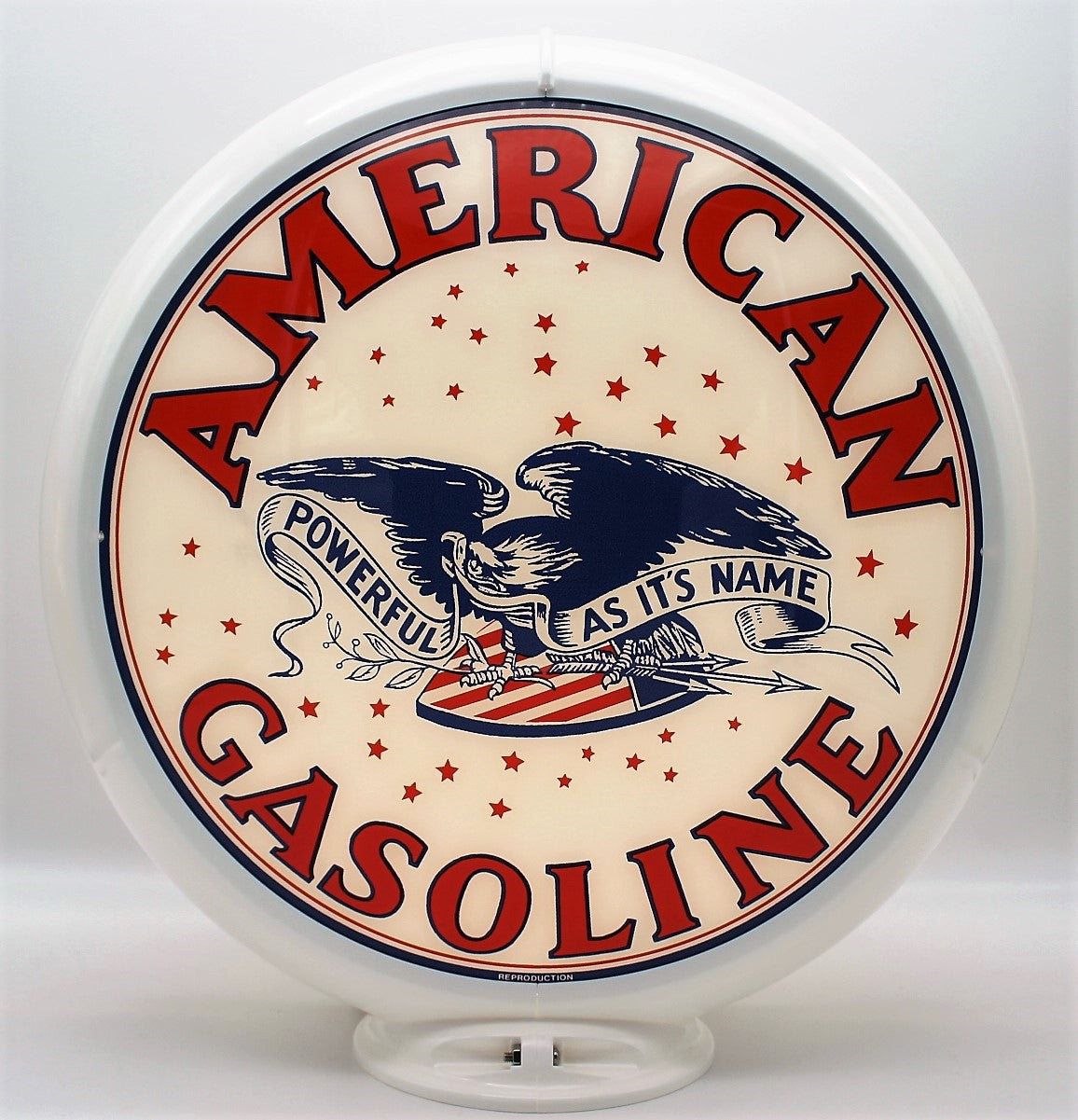 AMERICAN EAGLE GASOLINE Gas Pump Globe