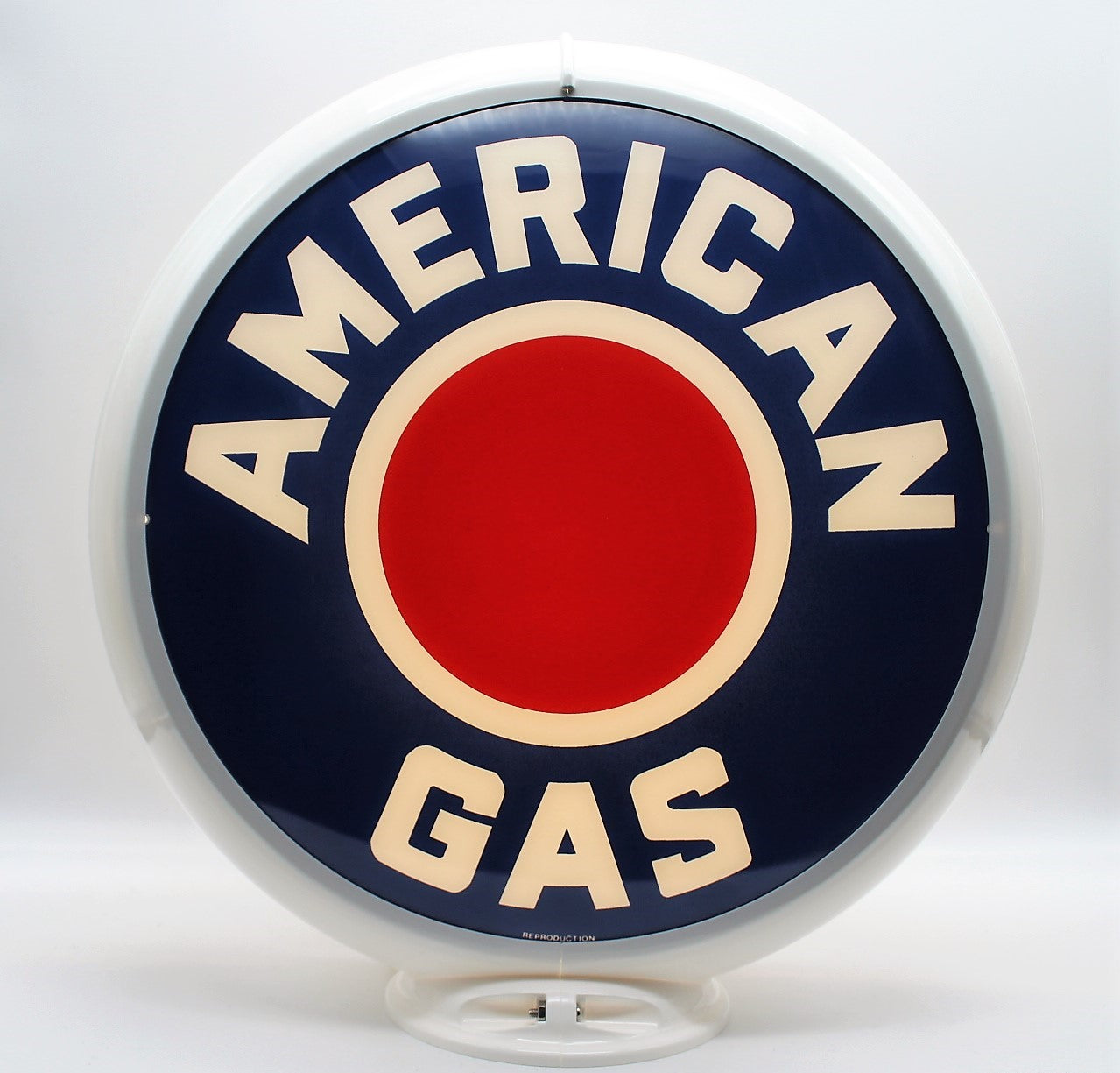 AMERICAN GAS RED DOT Gas Pump Globe