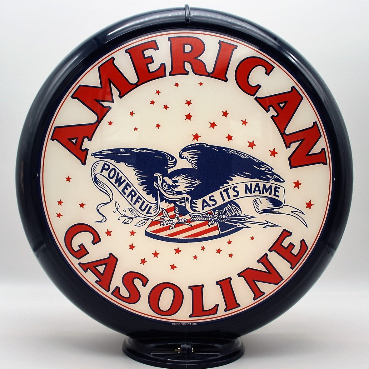 AMERICAN EAGLE GASOLINE Gas Pump Globe