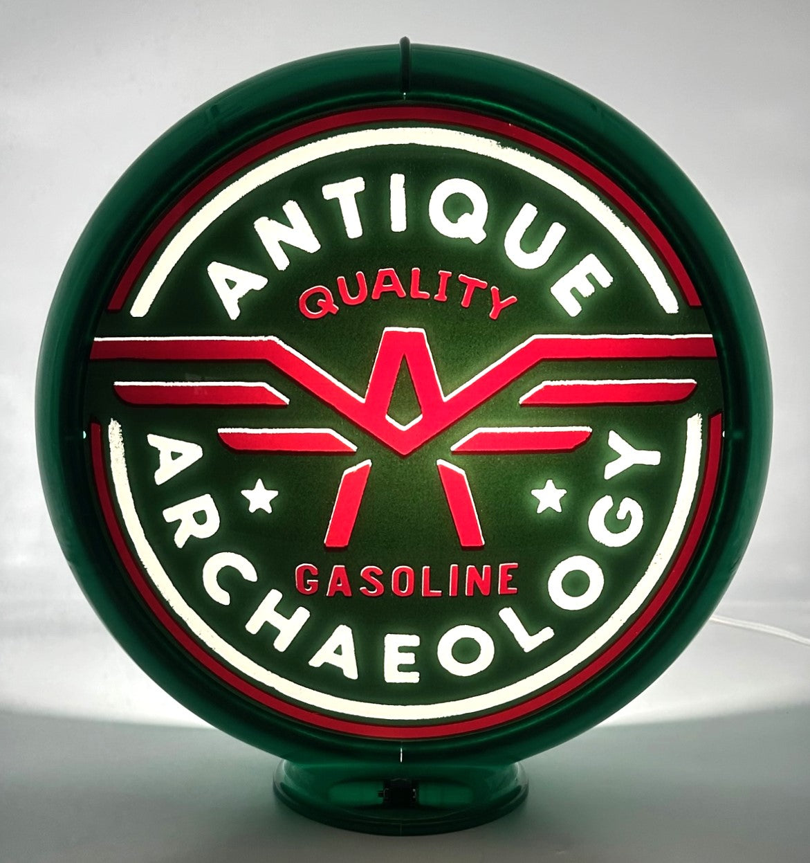 Antique Archaeology know from "American Pickers" Limited Production 13.5" Gas Pump Globe