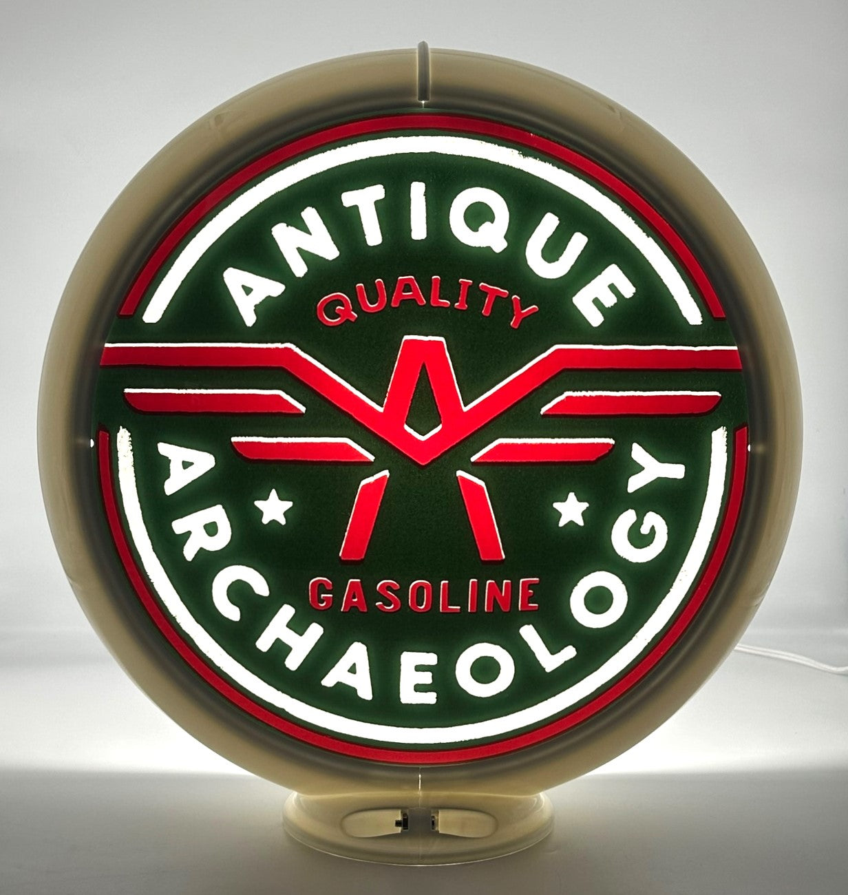 Antique Archaeology know from "American Pickers" Limited Production 13.5" Gas Pump Globe