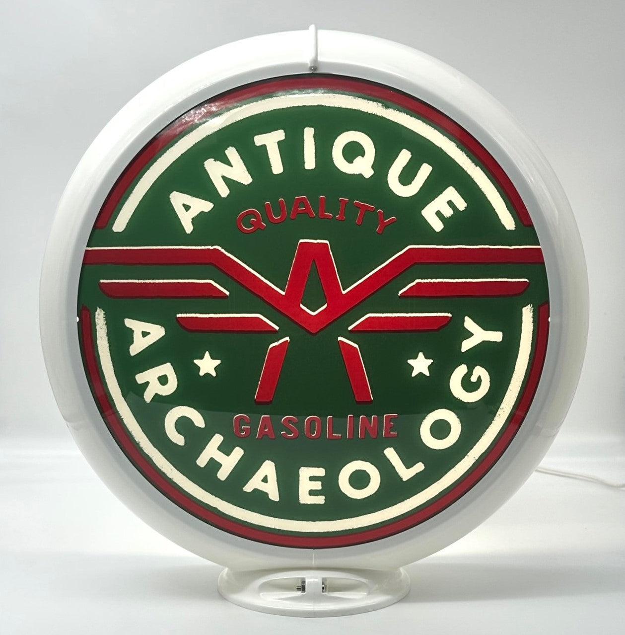 Antique Archaeology know from "American Pickers" Limited Production 13.5" Gas Pump Globe