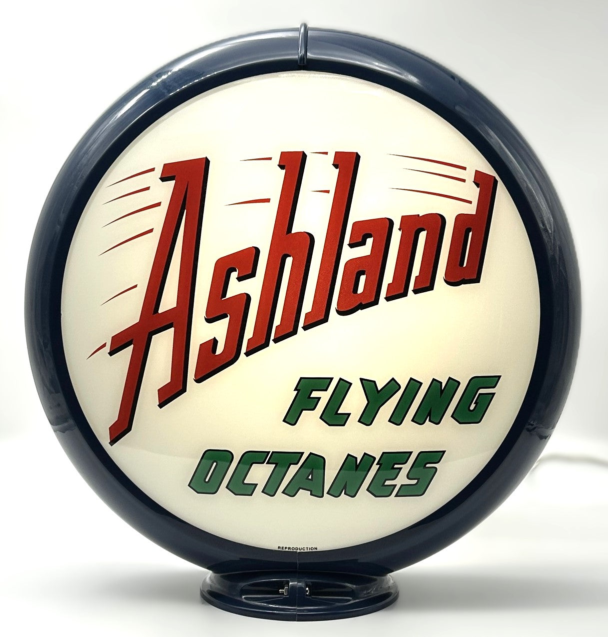 ASHLAND FLYING OCTANES Gas Pump Globe