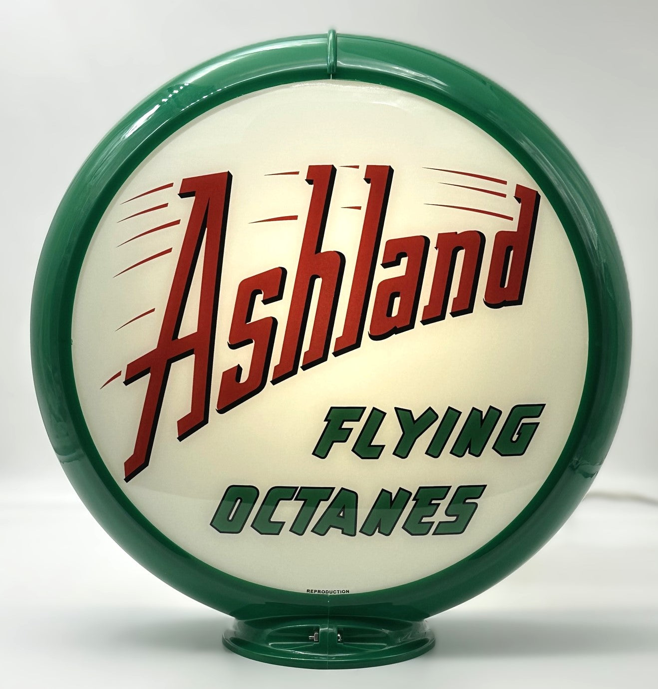ASHLAND FLYING OCTANES Gas Pump Globe