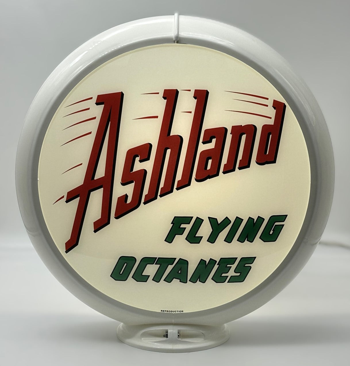 ASHLAND FLYING OCTANES Gas Pump Globe