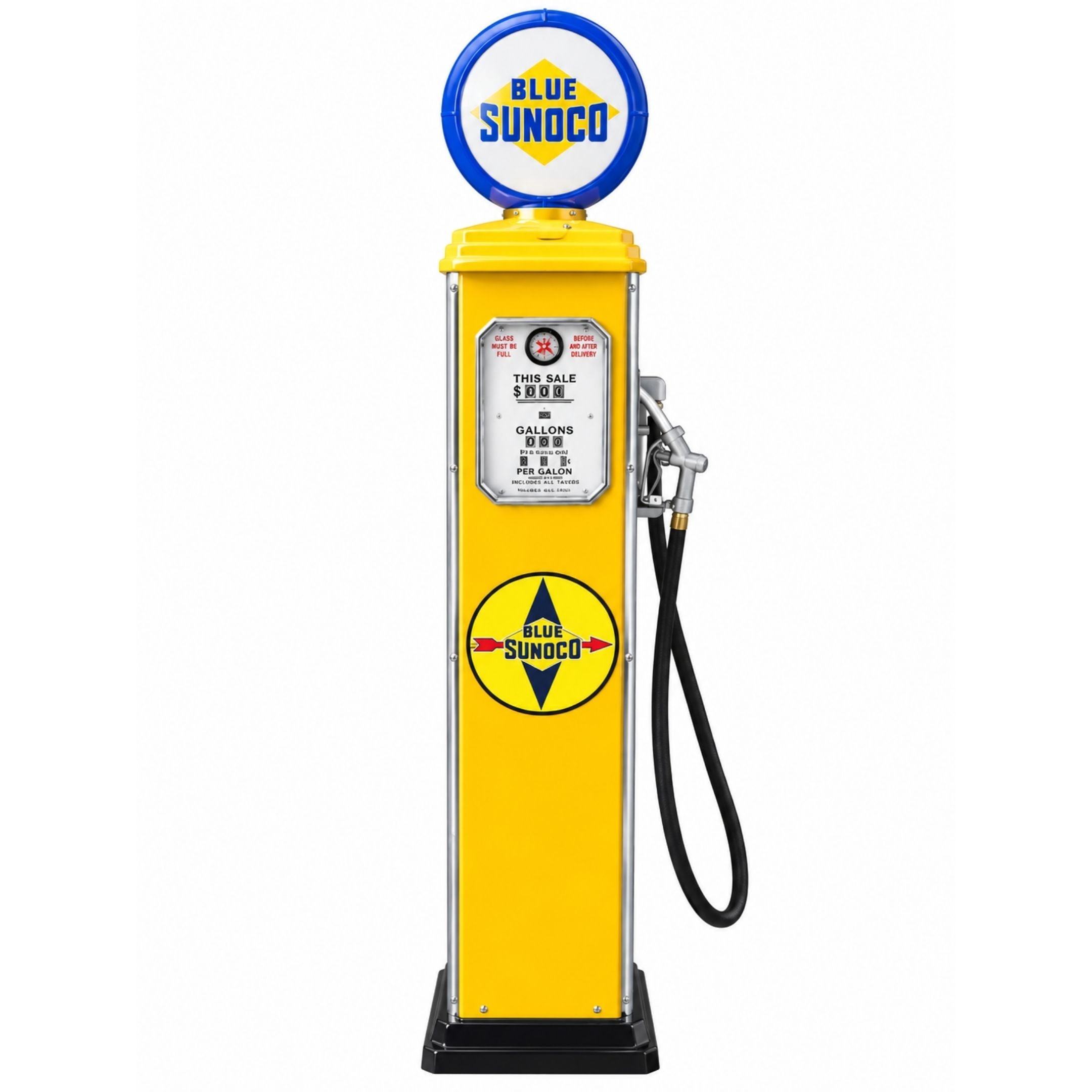 Blue Sunoco Retro Gas Pump