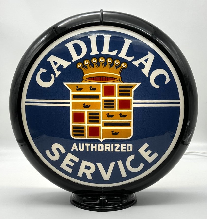CADILLAC AUTHORIZED SERVICE 13.5" Gas Pump Globe