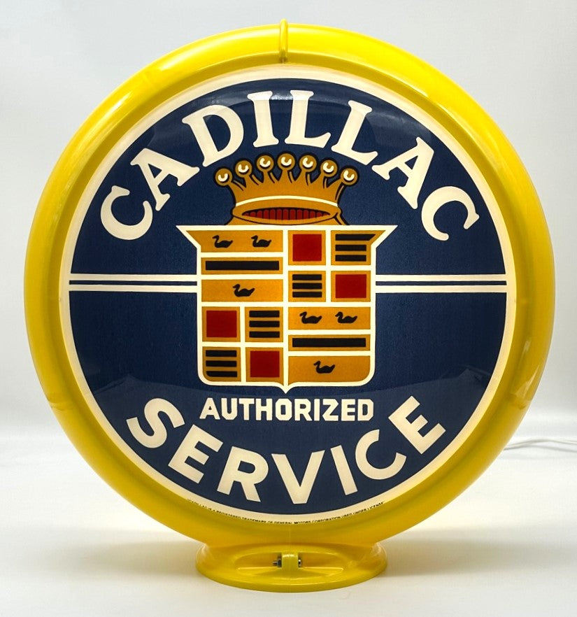 CADILLAC AUTHORIZED SERVICE 13.5" Gas Pump Globe