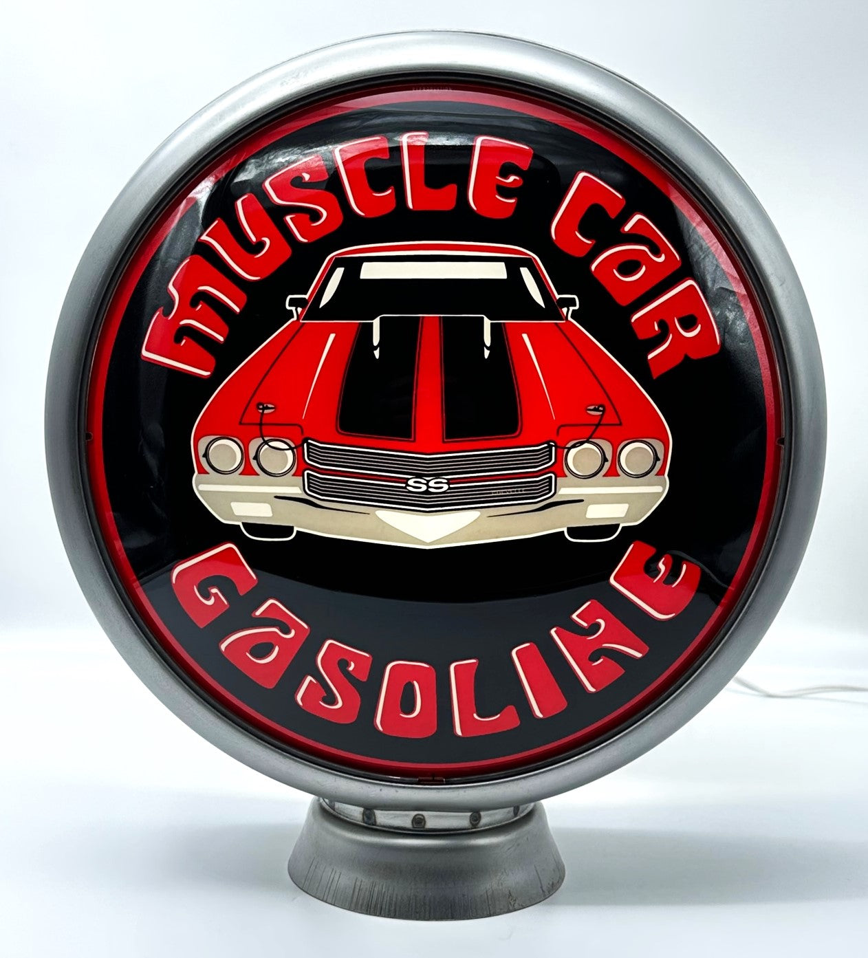 CHEVELLE MUSCLE CAR GASOLINE 13.5" Gas Pump Globe