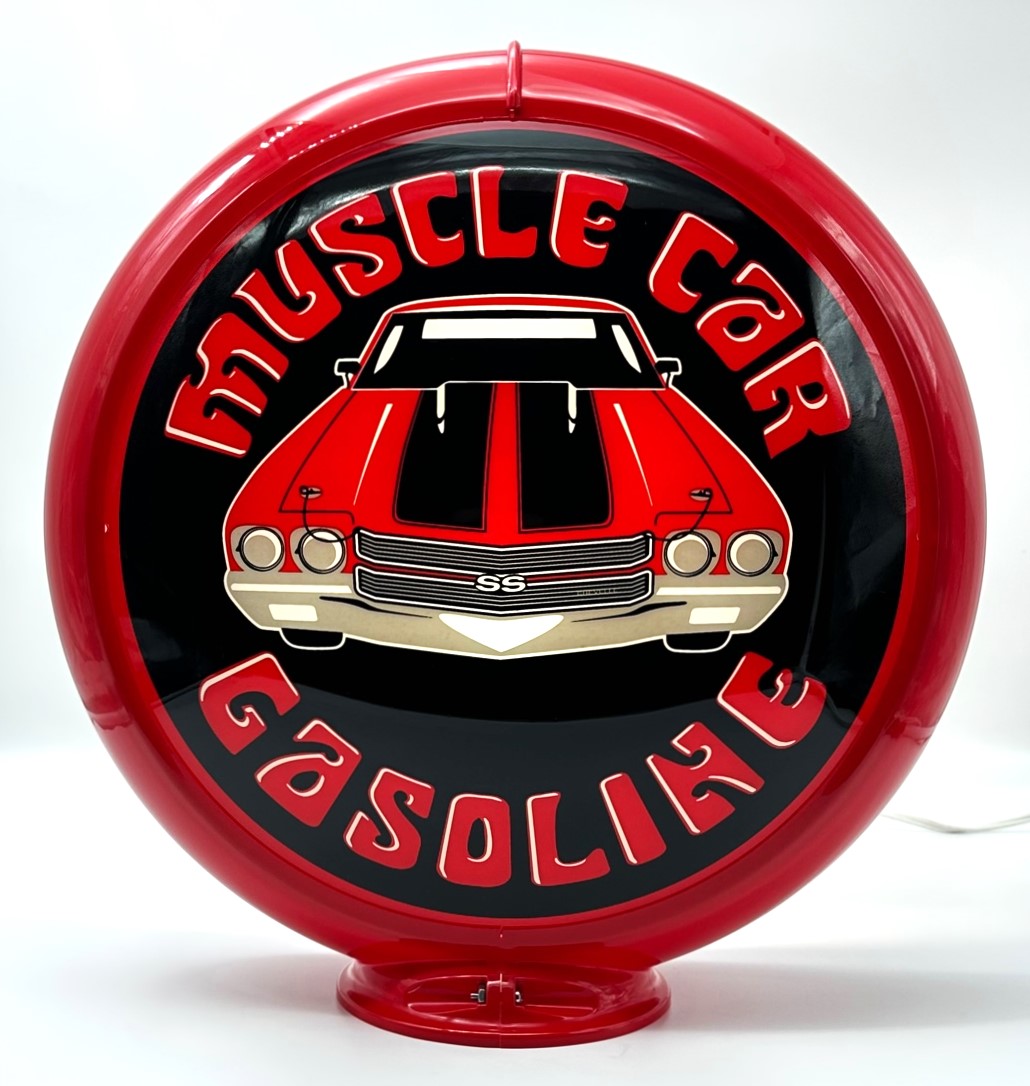 CHEVELLE MUSCLE CAR GASOLINE 13.5" Gas Pump Globe