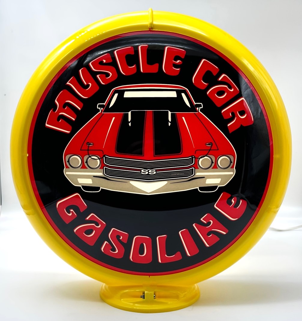 CHEVELLE MUSCLE CAR GASOLINE 13.5" Gas Pump Globe