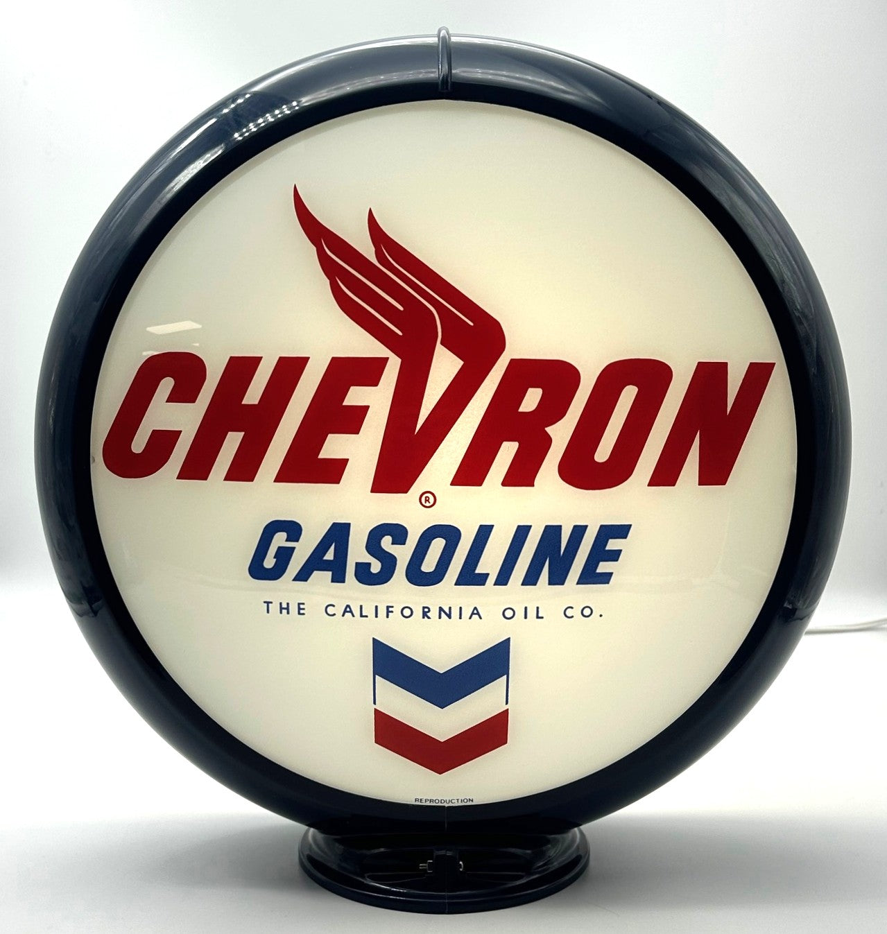 CHEVRON GASOLINE 13.5" Gas Pump Globe