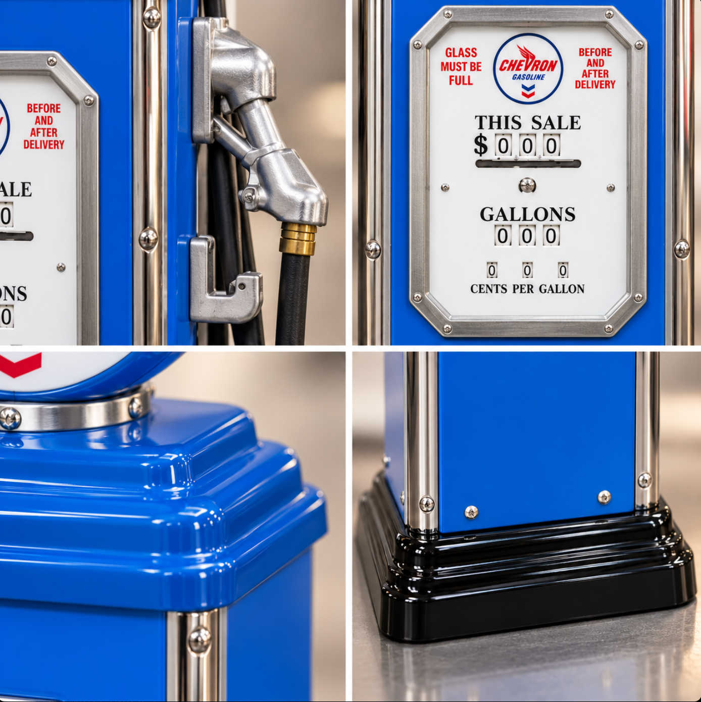 Chevron Retro Gas Pump