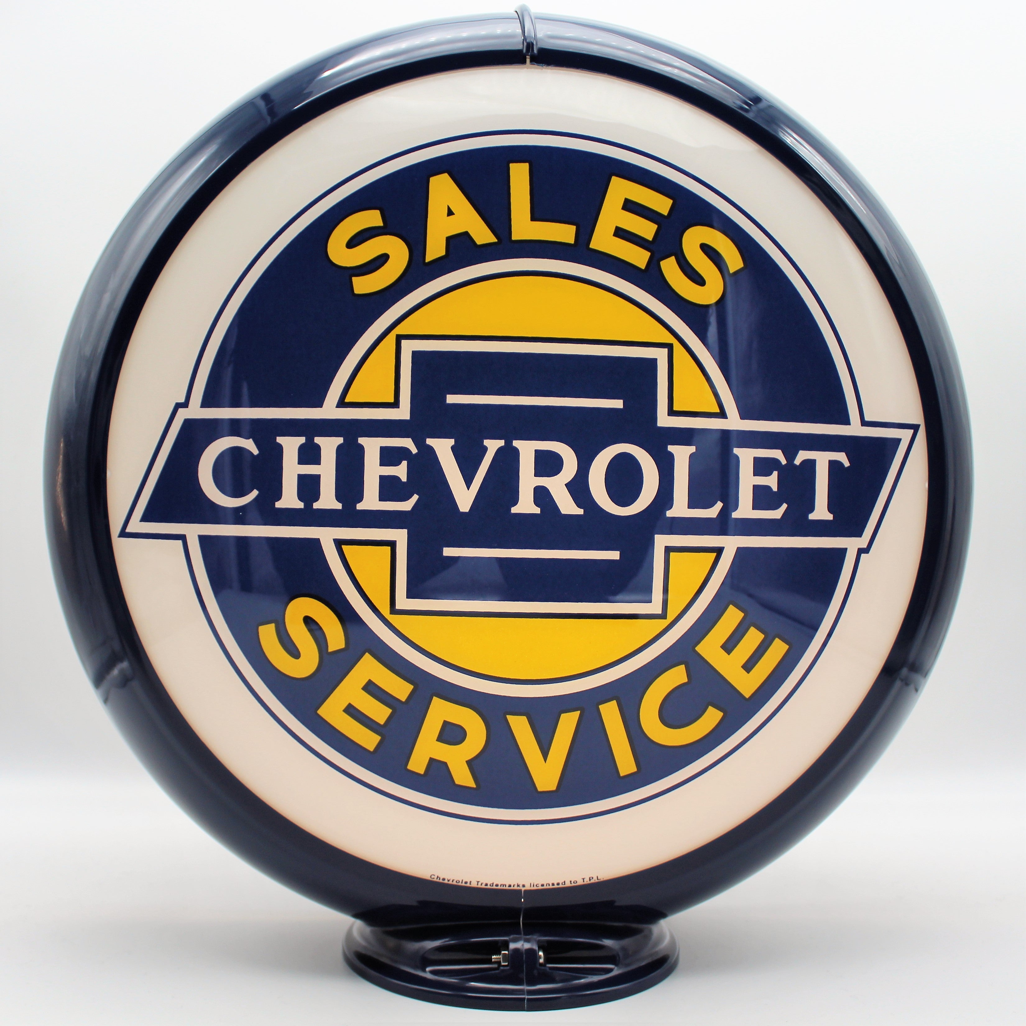 CHEVROLET SALES & SERVICE 13.5" Gas Pump Globe