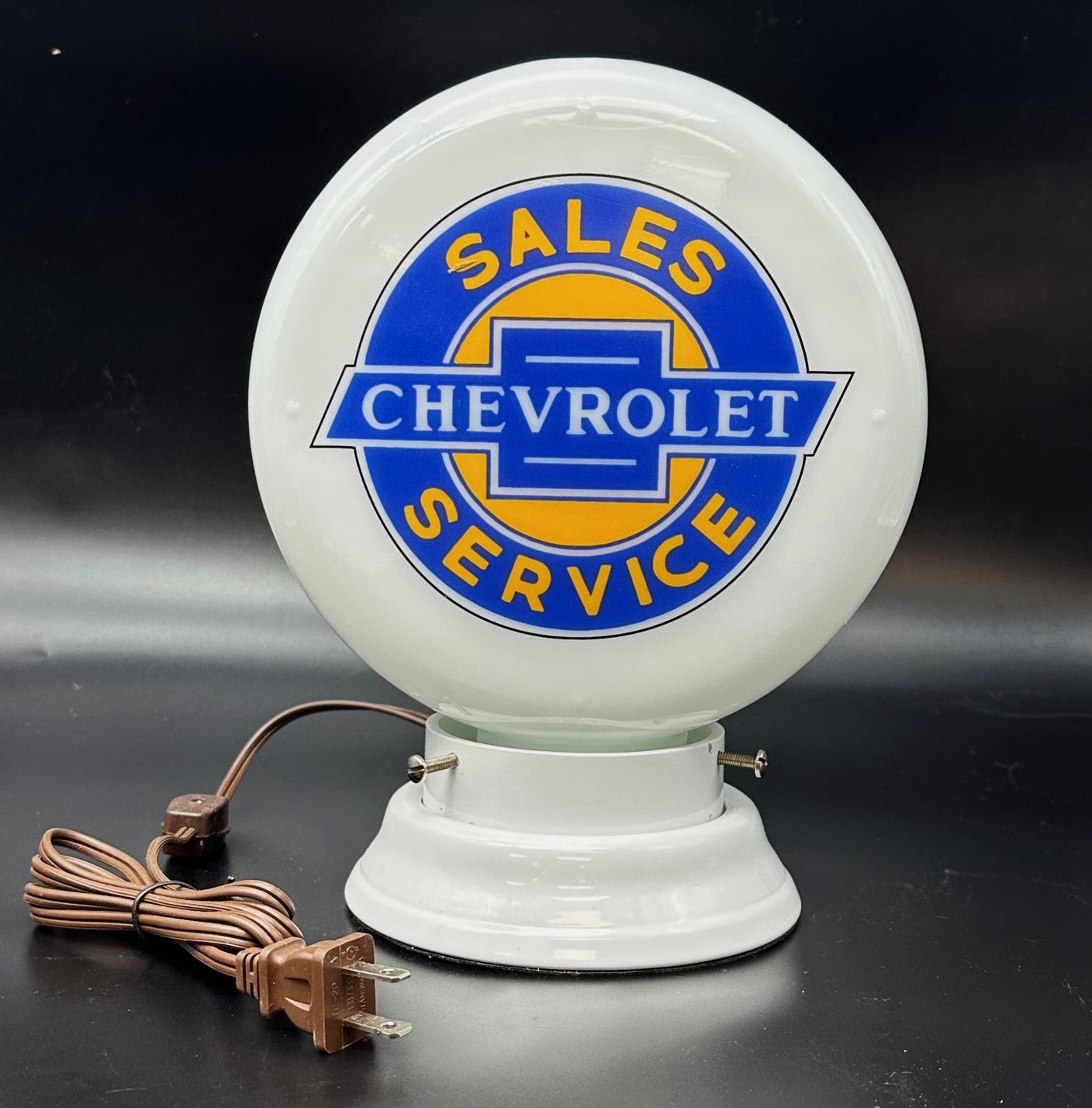 CHEVROLET SALES & SERVICE 8" Mini Glass Globe