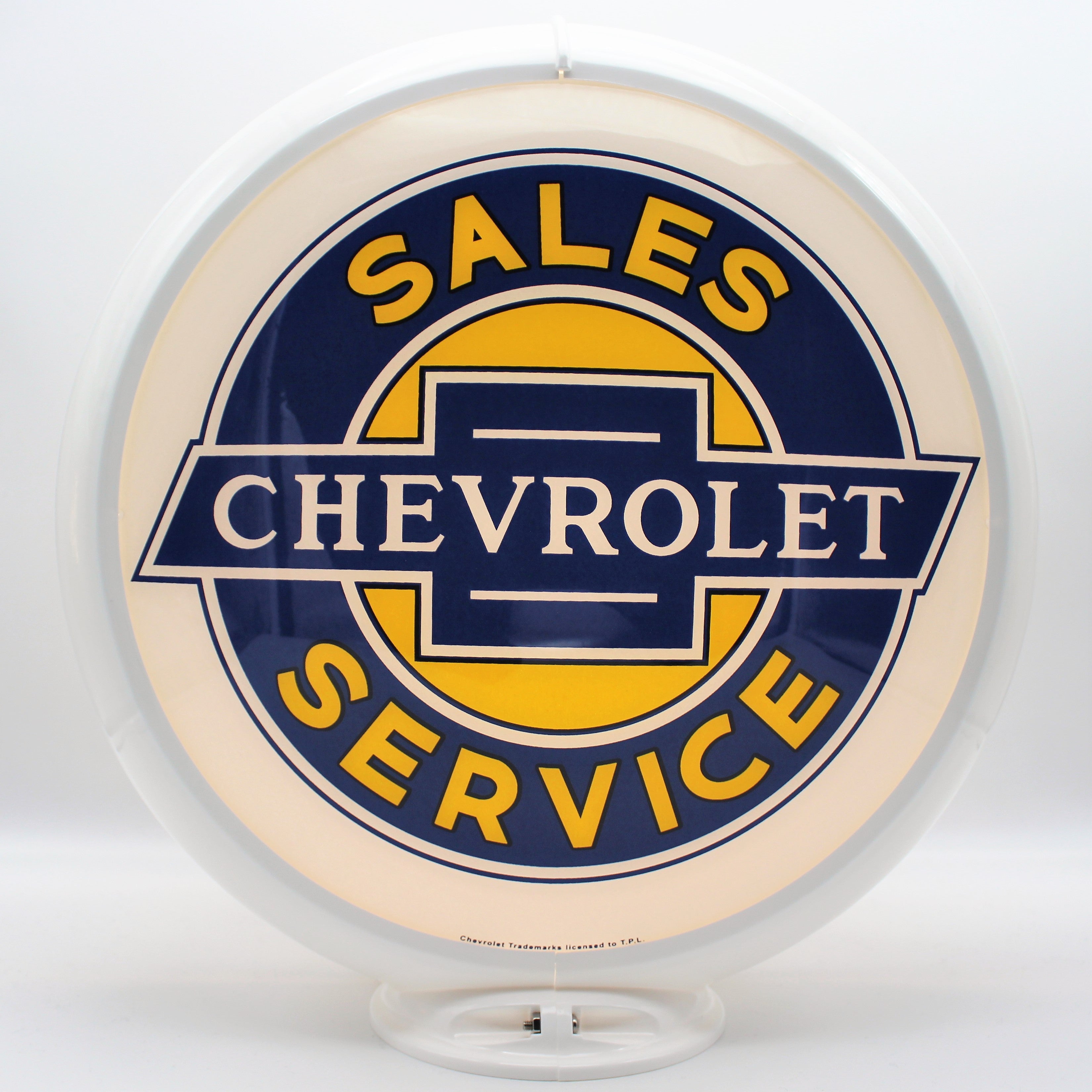 CHEVROLET SALES & SERVICE 13.5" Gas Pump Globe