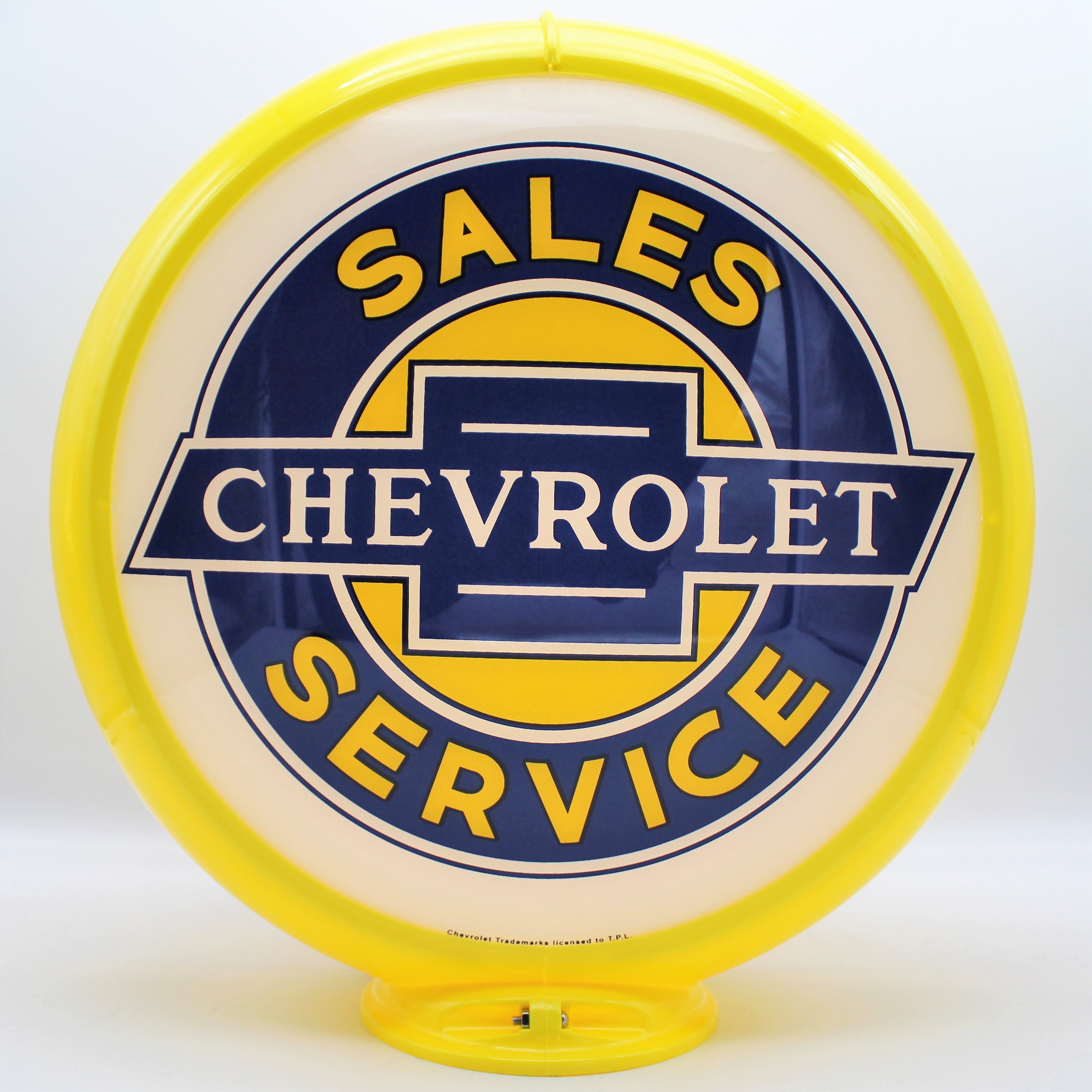 CHEVROLET SALES & SERVICE 13.5" Gas Pump Globe