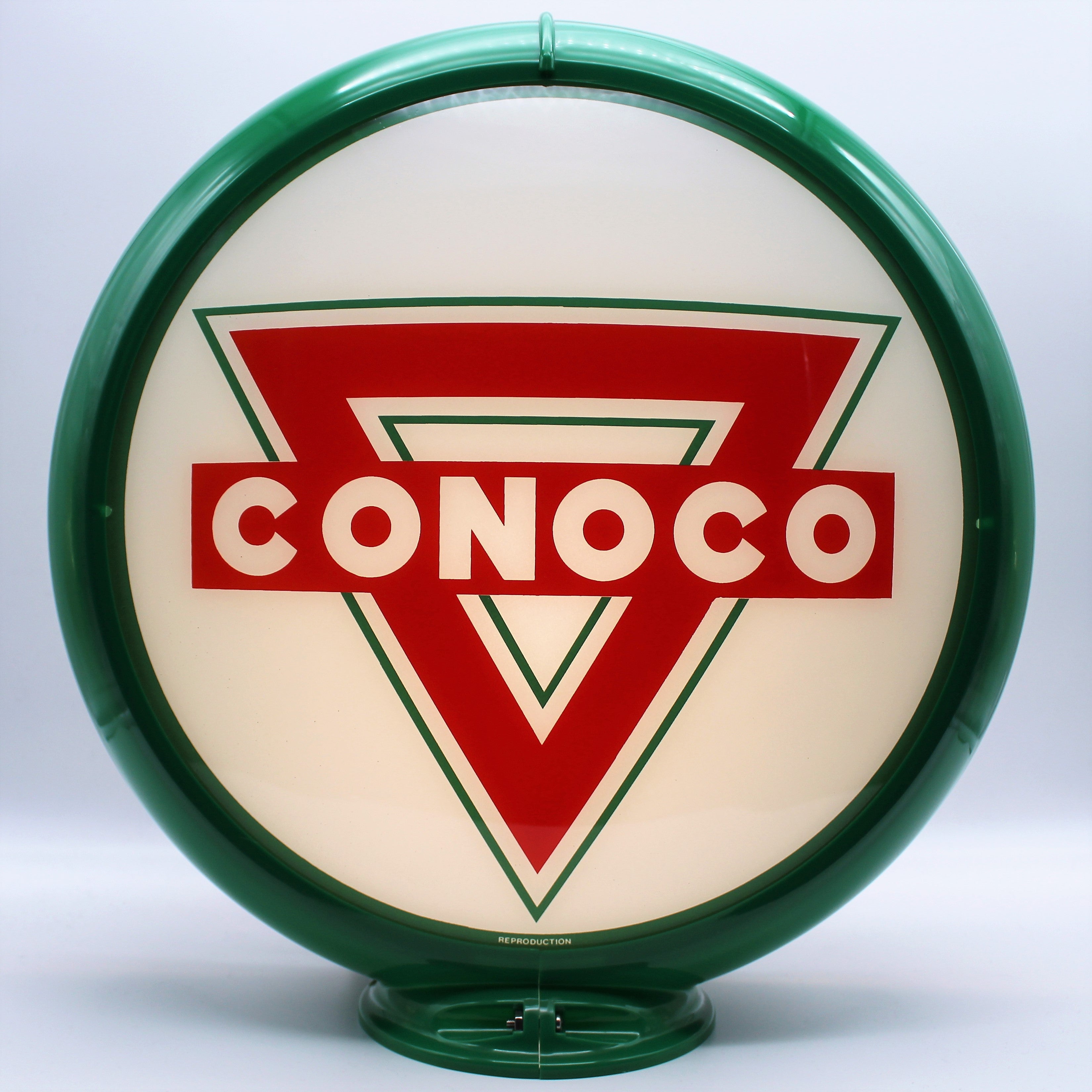 CONOCO RED TRIANGLE 13.5" Gas Pump Globe