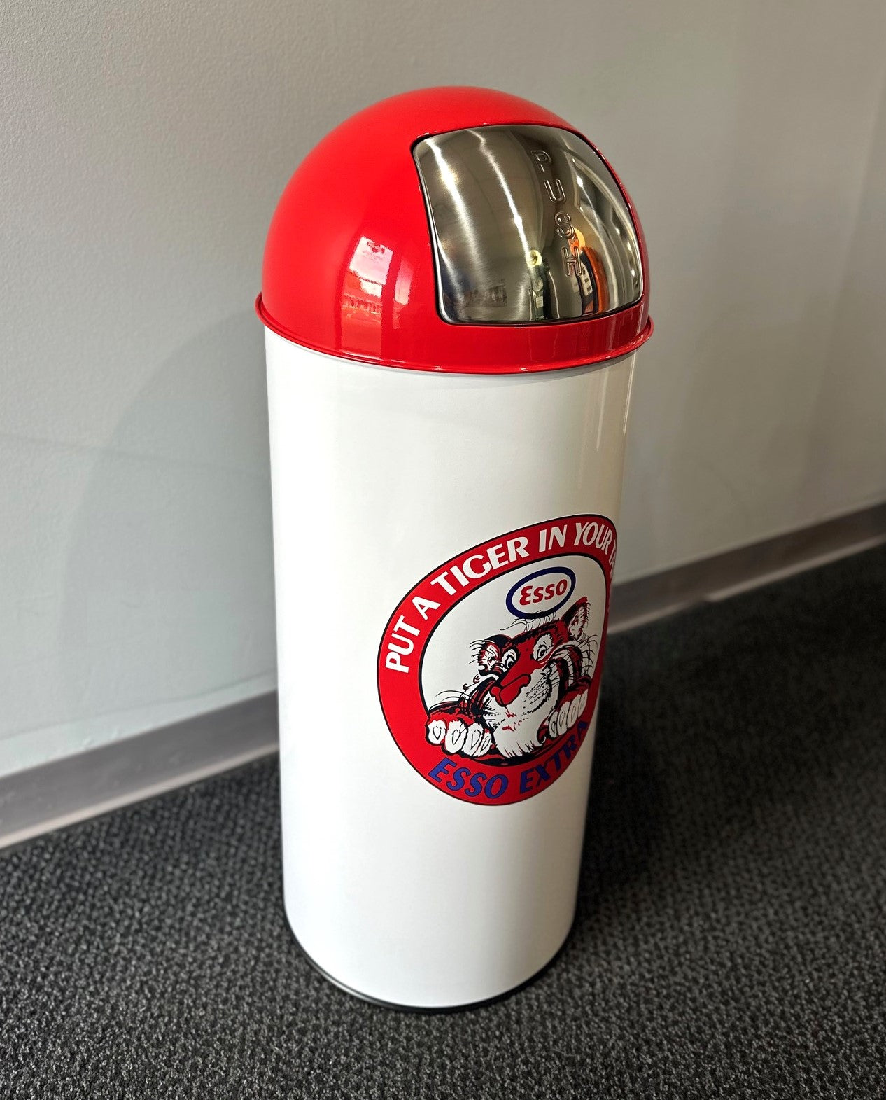 ESSO "PUT A TIGER IN YOUR TANK" Retro Metal Trash Can