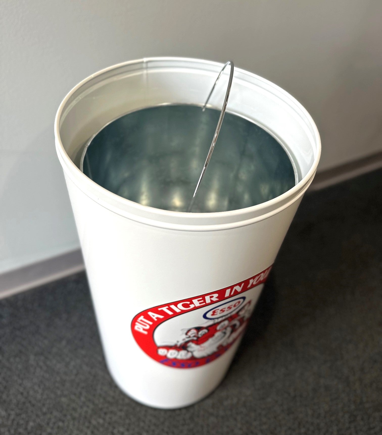 ESSO "PUT A TIGER IN YOUR TANK" Retro Metal Trash Can