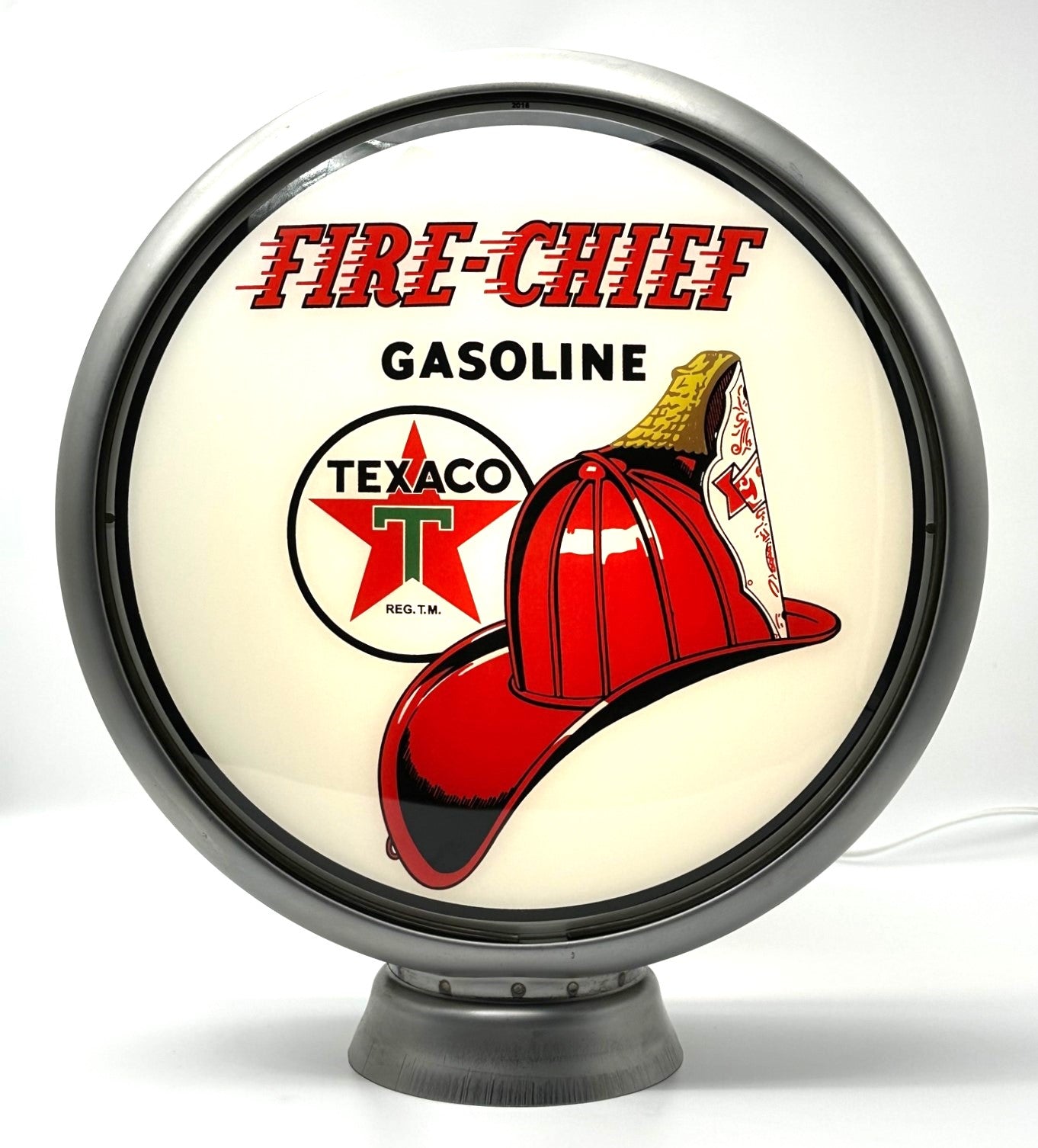 TEXACO FIRE CHIEF GASOLINE 13.5" Gas Pump Globe