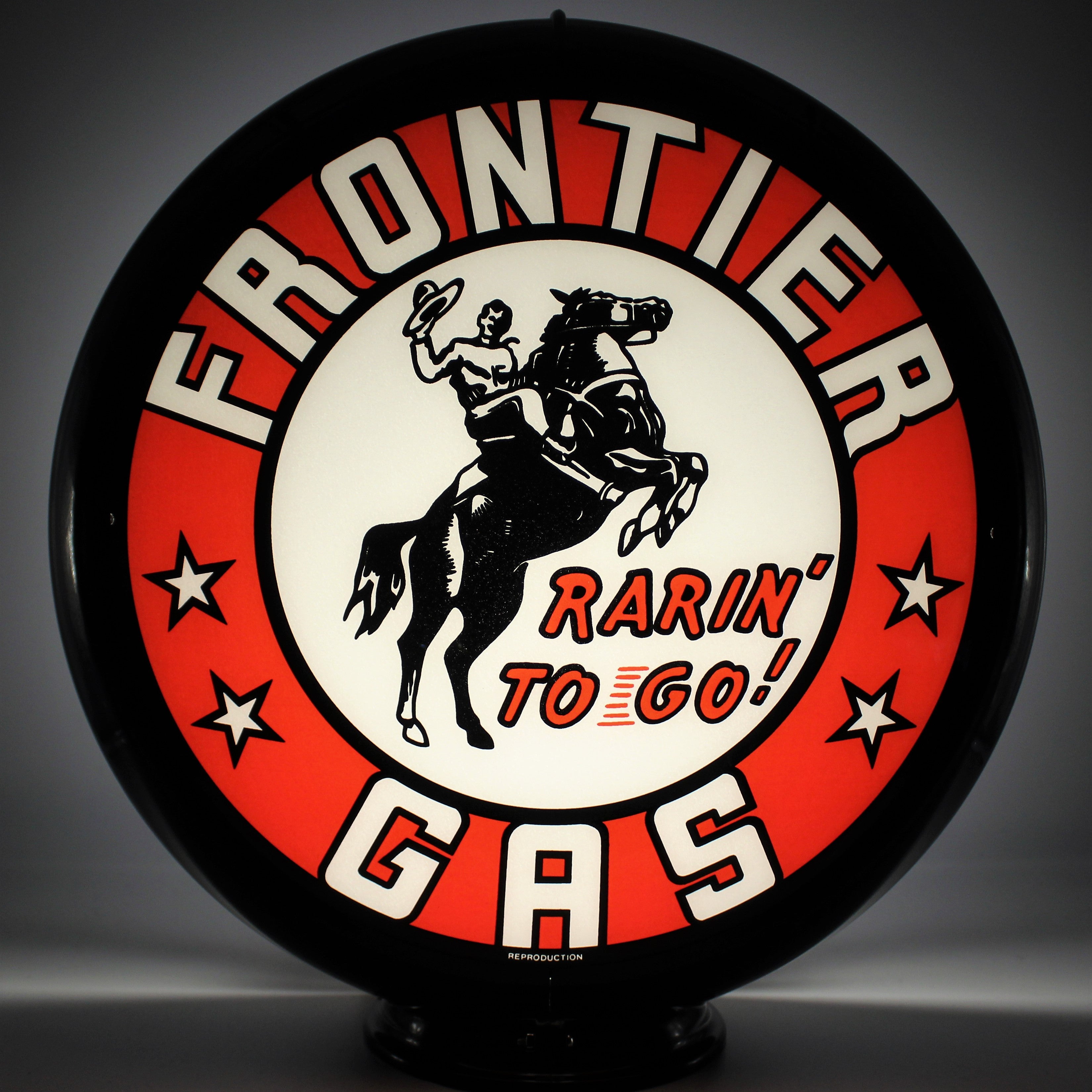 FRONTIER GAS 13.5" Gas Pump Globe