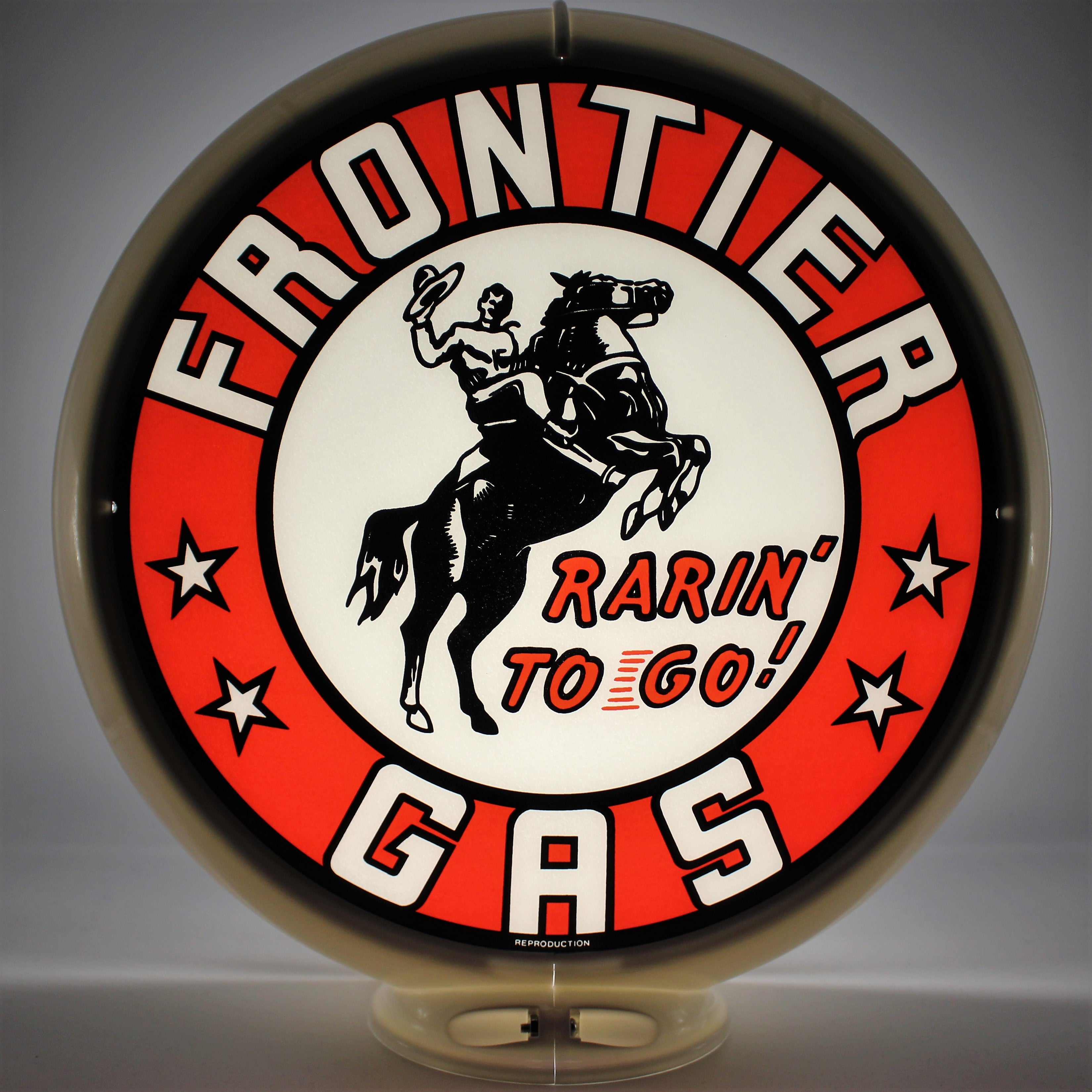 FRONTIER GAS 13.5" Gas Pump Globe