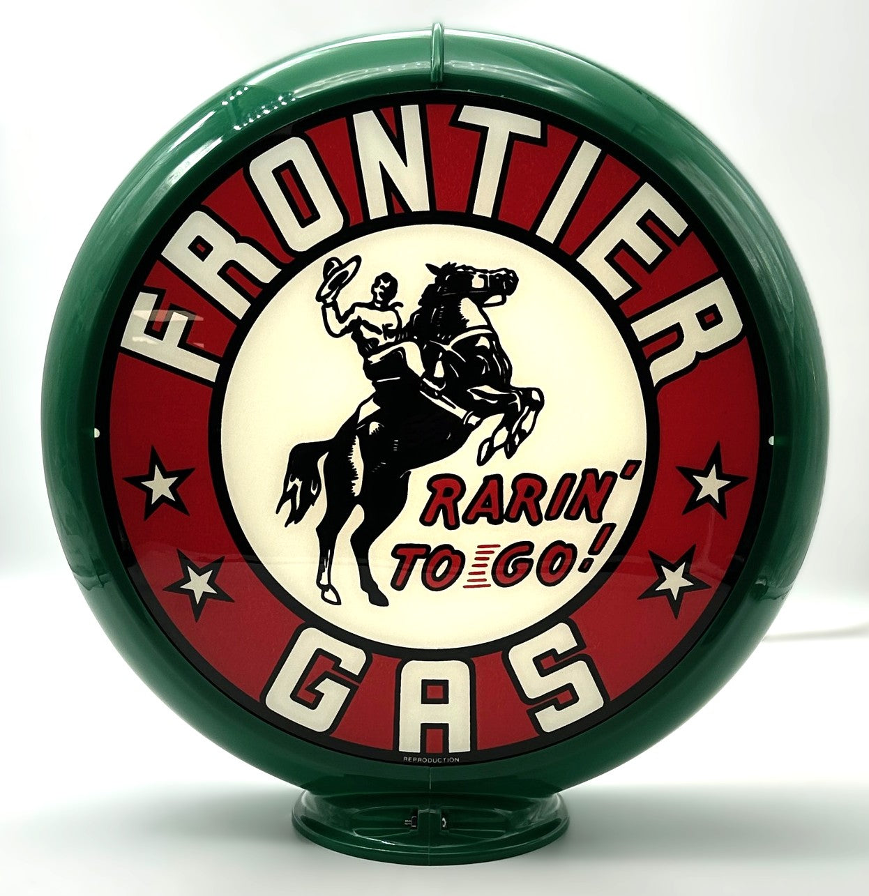 FRONTIER GAS 13.5" Gas Pump Globe