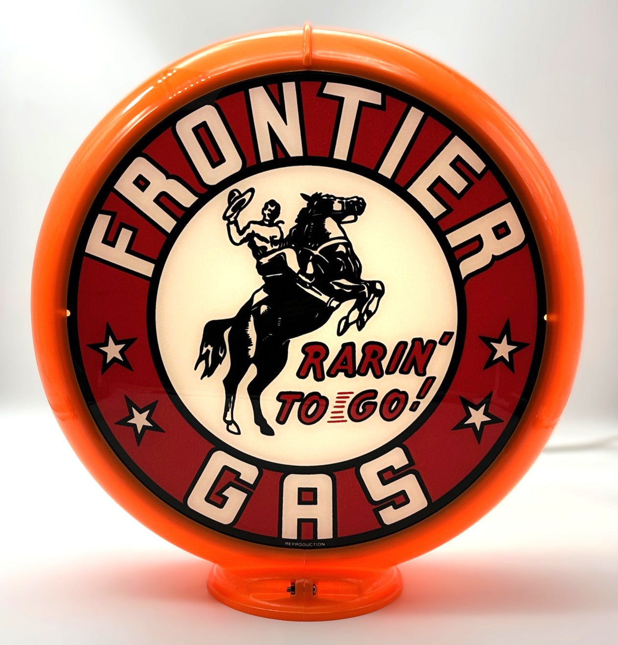 FRONTIER GAS 13.5" Gas Pump Globe