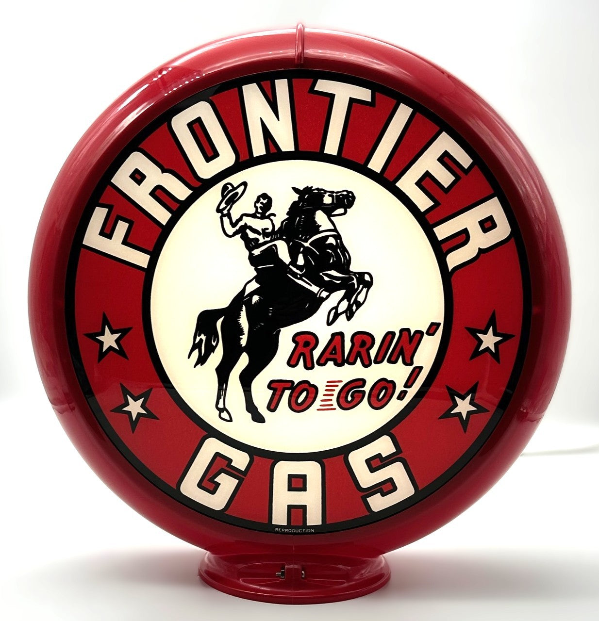 FRONTIER GAS 13.5" Gas Pump Globe