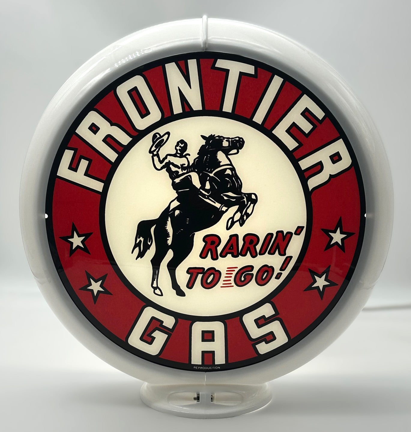 FRONTIER GAS 13.5" Gas Pump Globe