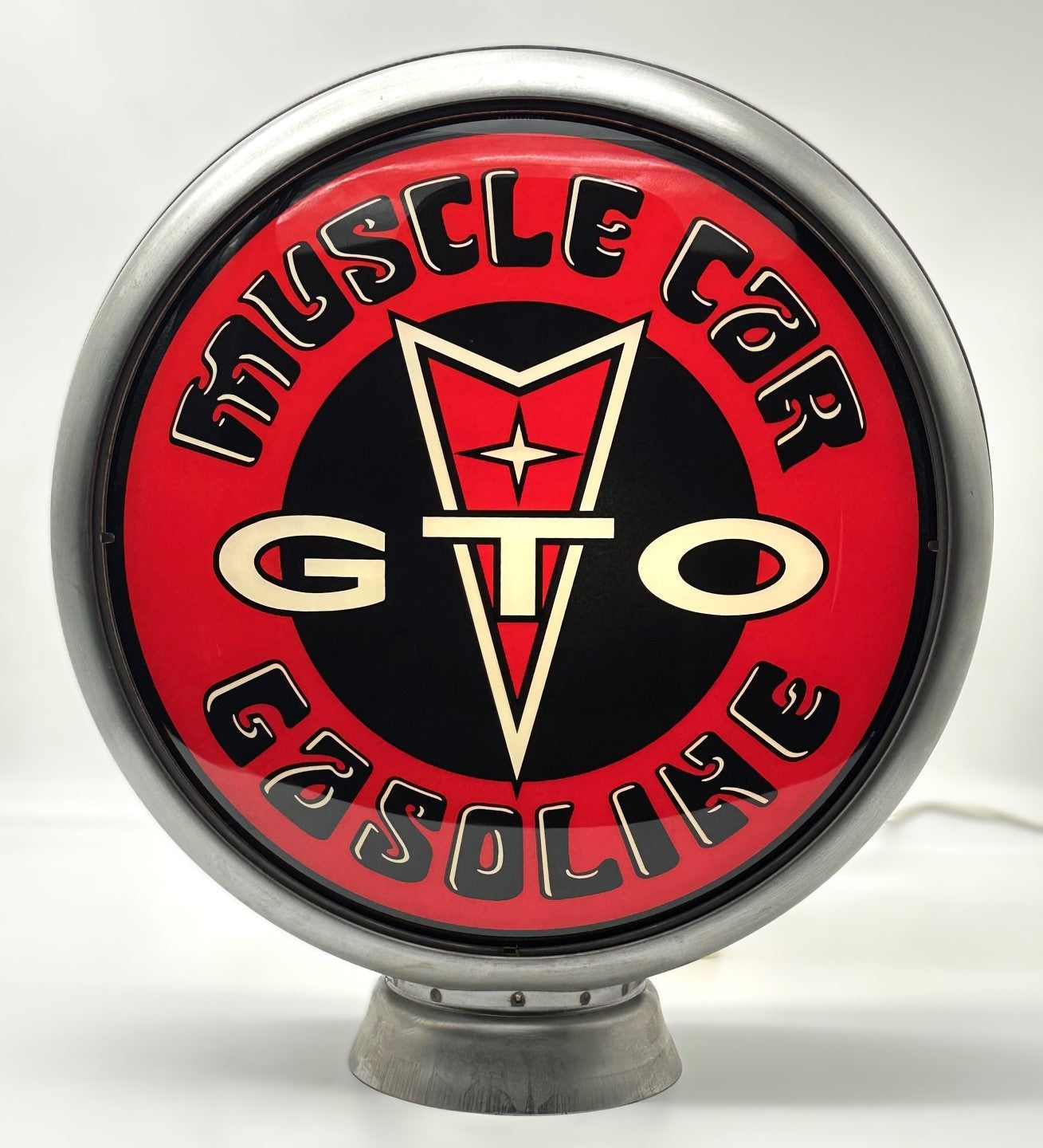 NEW GTO MUSCLE CAR GASOLINE 13.5" GAS PUMP GLOBE