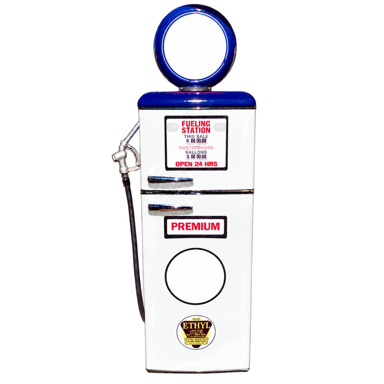 Gulf Tokheim 39 Style Gas Pump Replica Fridge