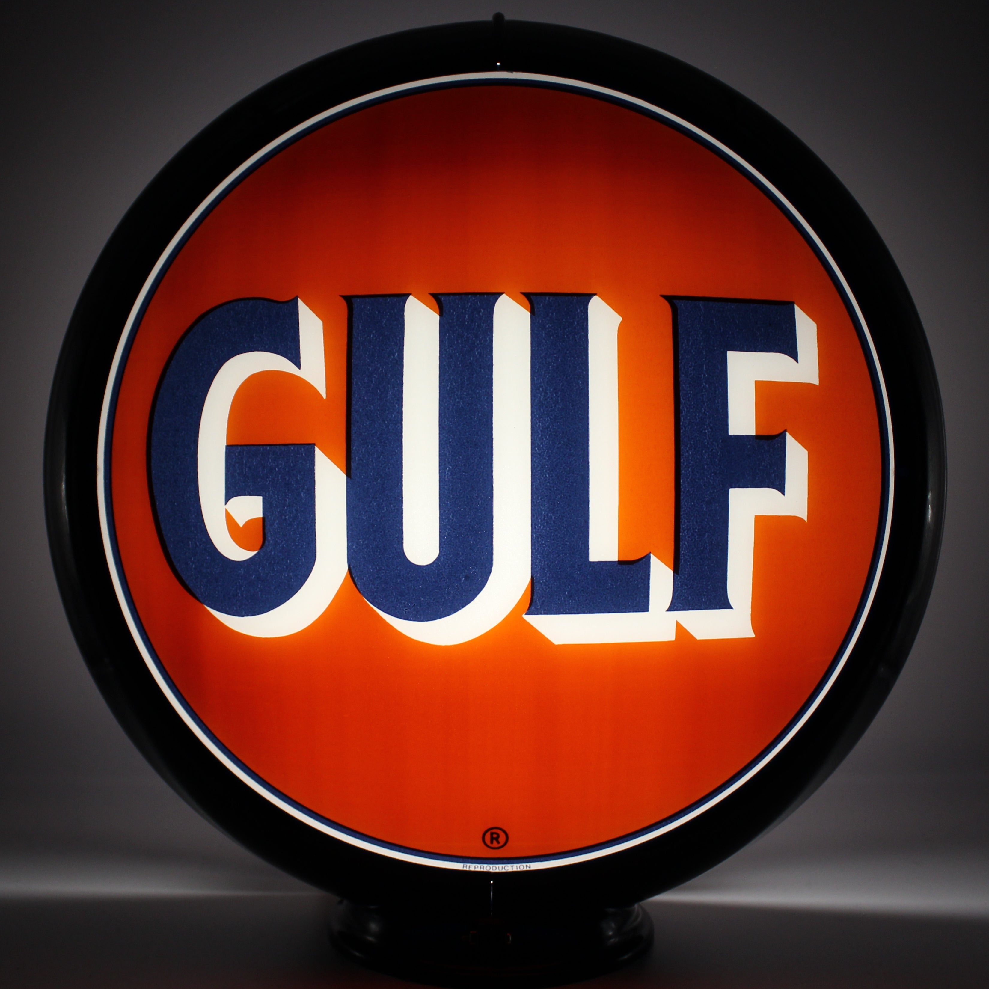 GULF 13.5" Gas Pump Globe