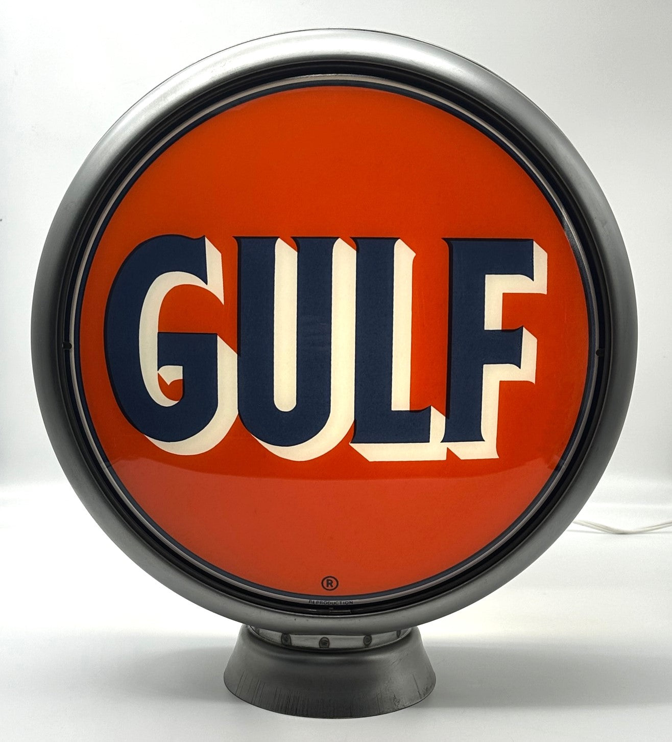 GULF 13.5" Gas Pump Globe