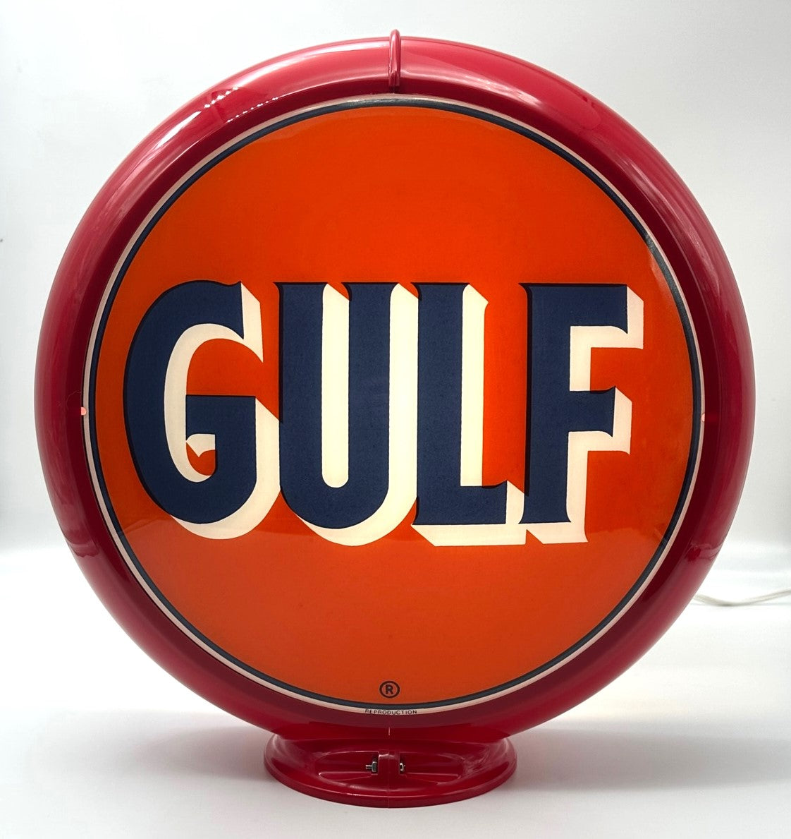 GULF 13.5" Gas Pump Globe