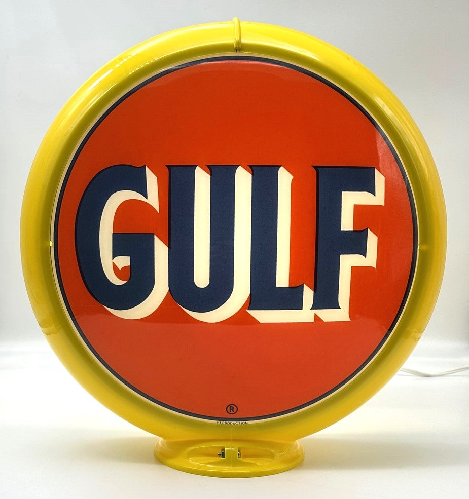 GULF 13.5" Gas Pump Globe