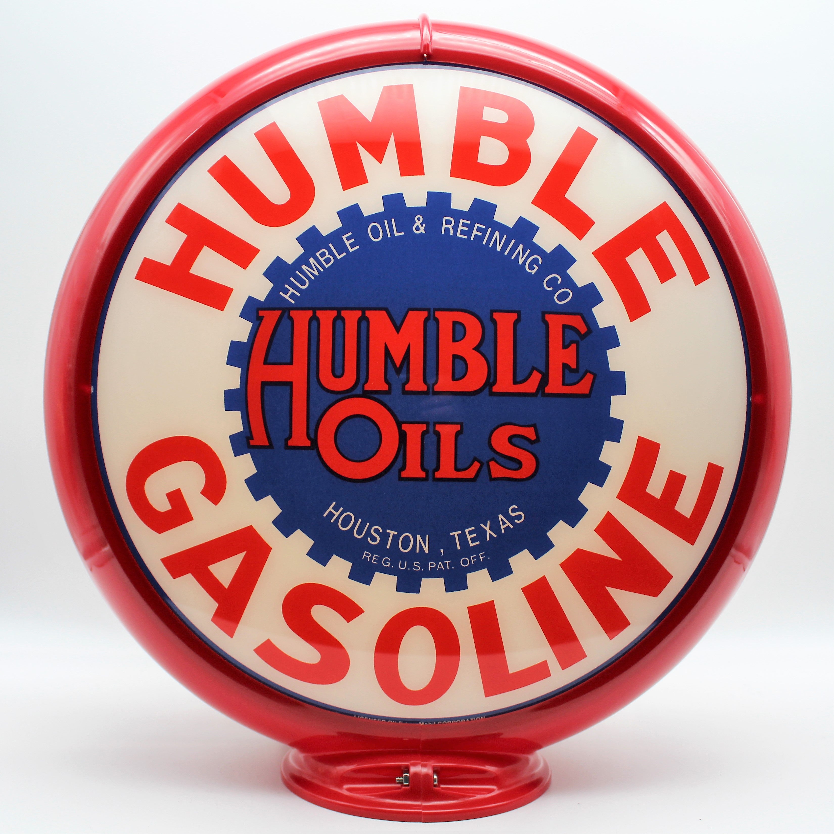 HUMBLE GASOLINE 13.5" Gas Pump Globe