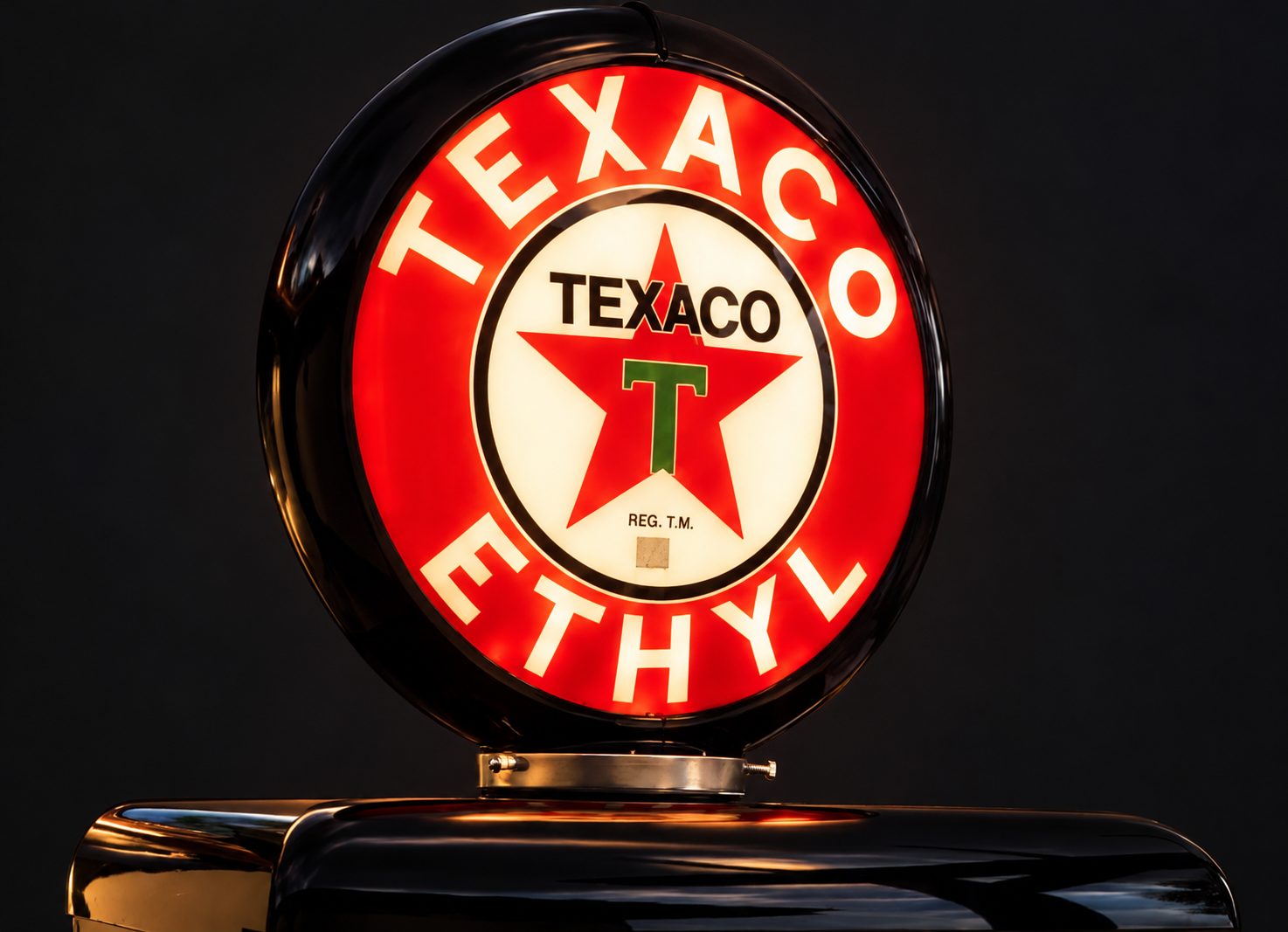 Texaco Tokheim 39 Style Gas Pump Replica Fridge Kit - Black