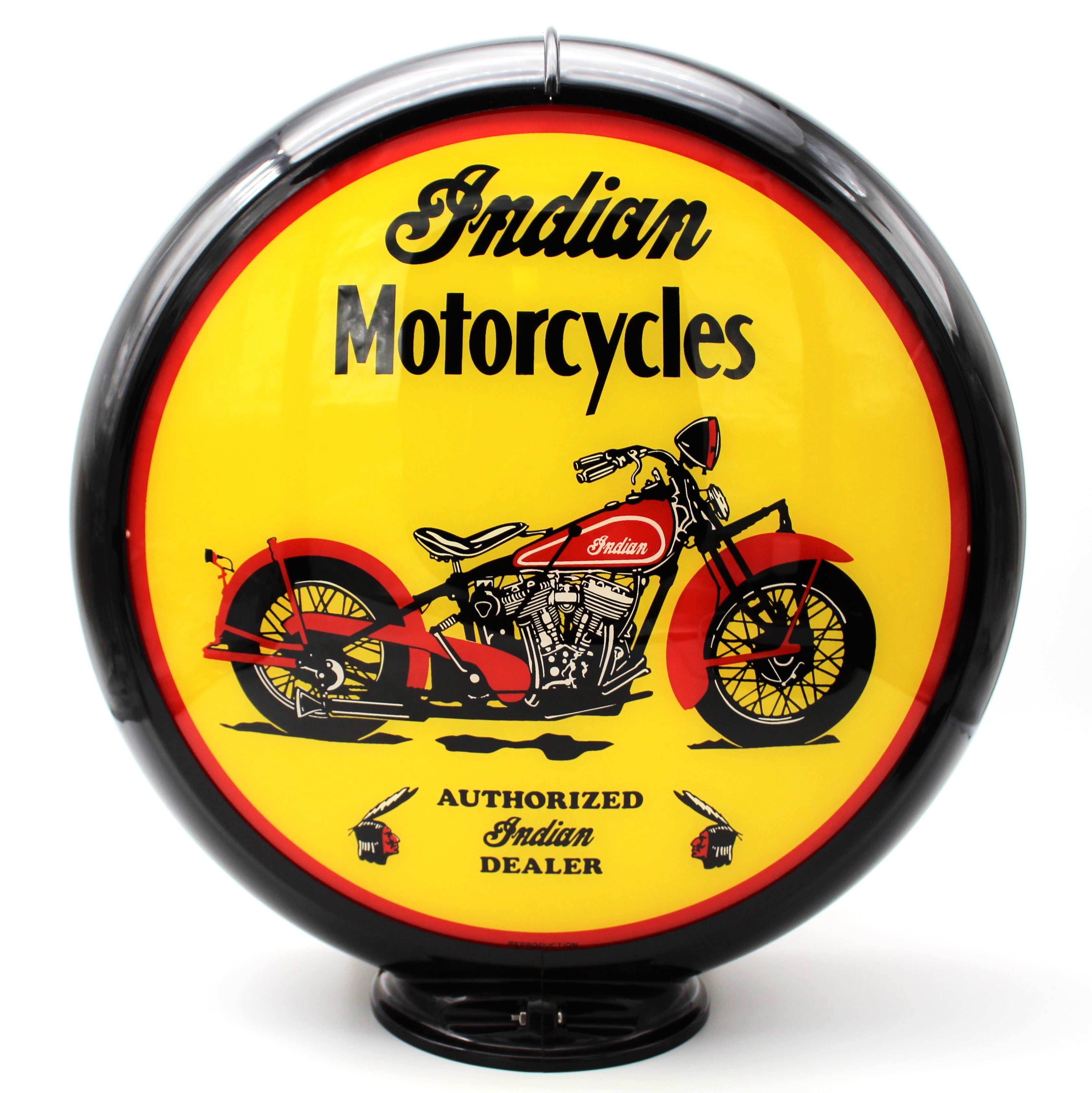 INDIAN MOTORCYCLE GAS PUMP GLOBE