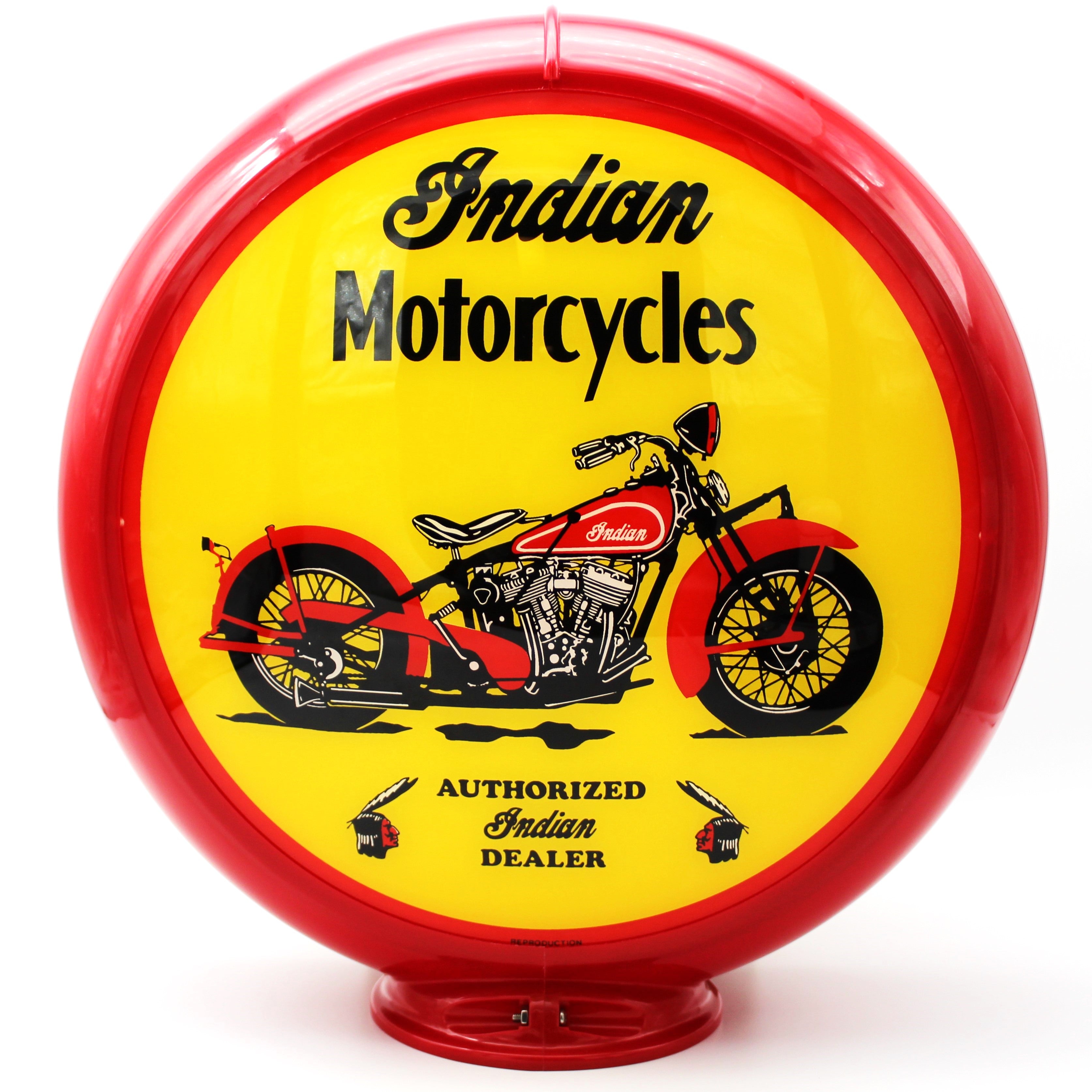 INDIAN MOTORCYCLE GAS PUMP GLOBE