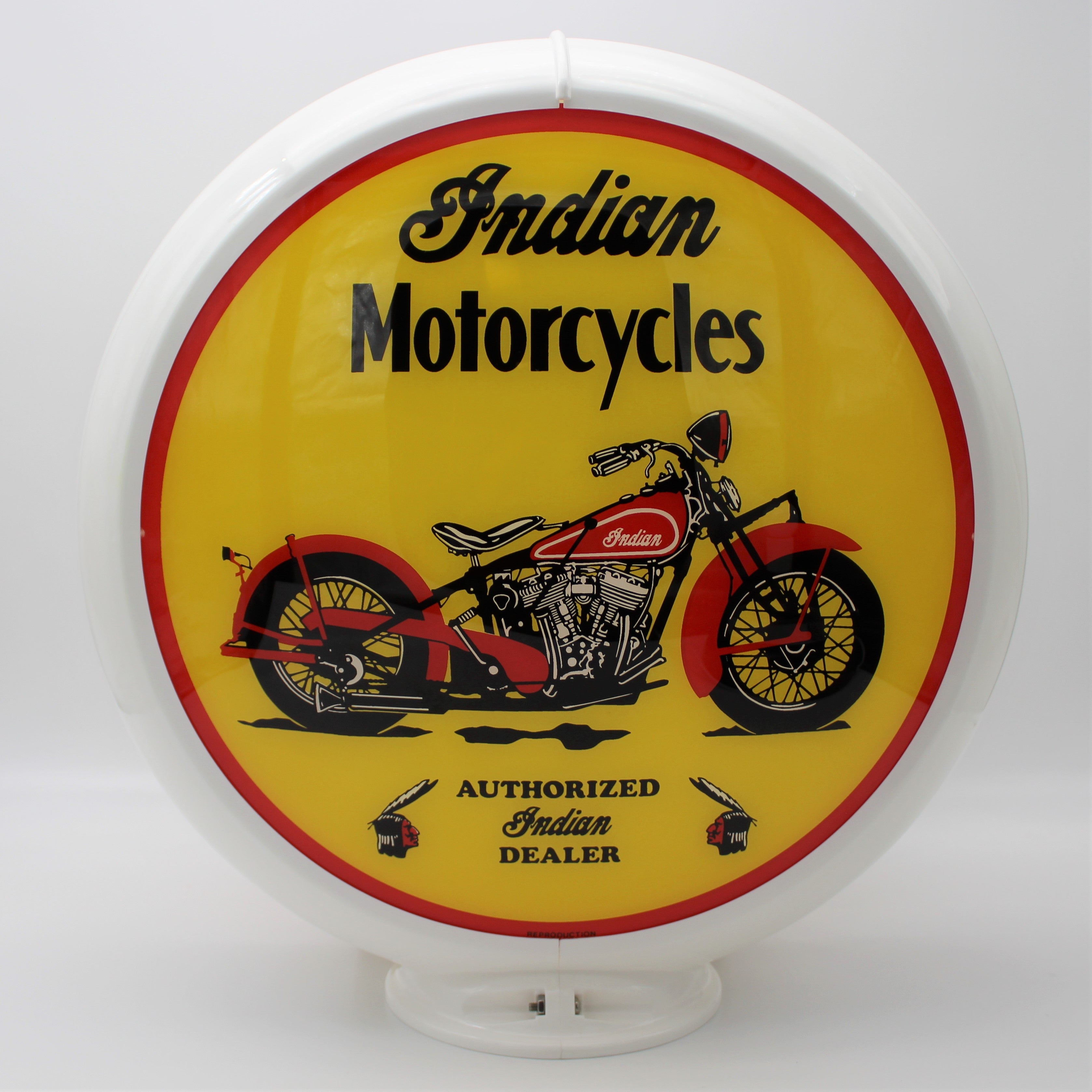 INDIAN MOTORCYCLE GAS PUMP GLOBE